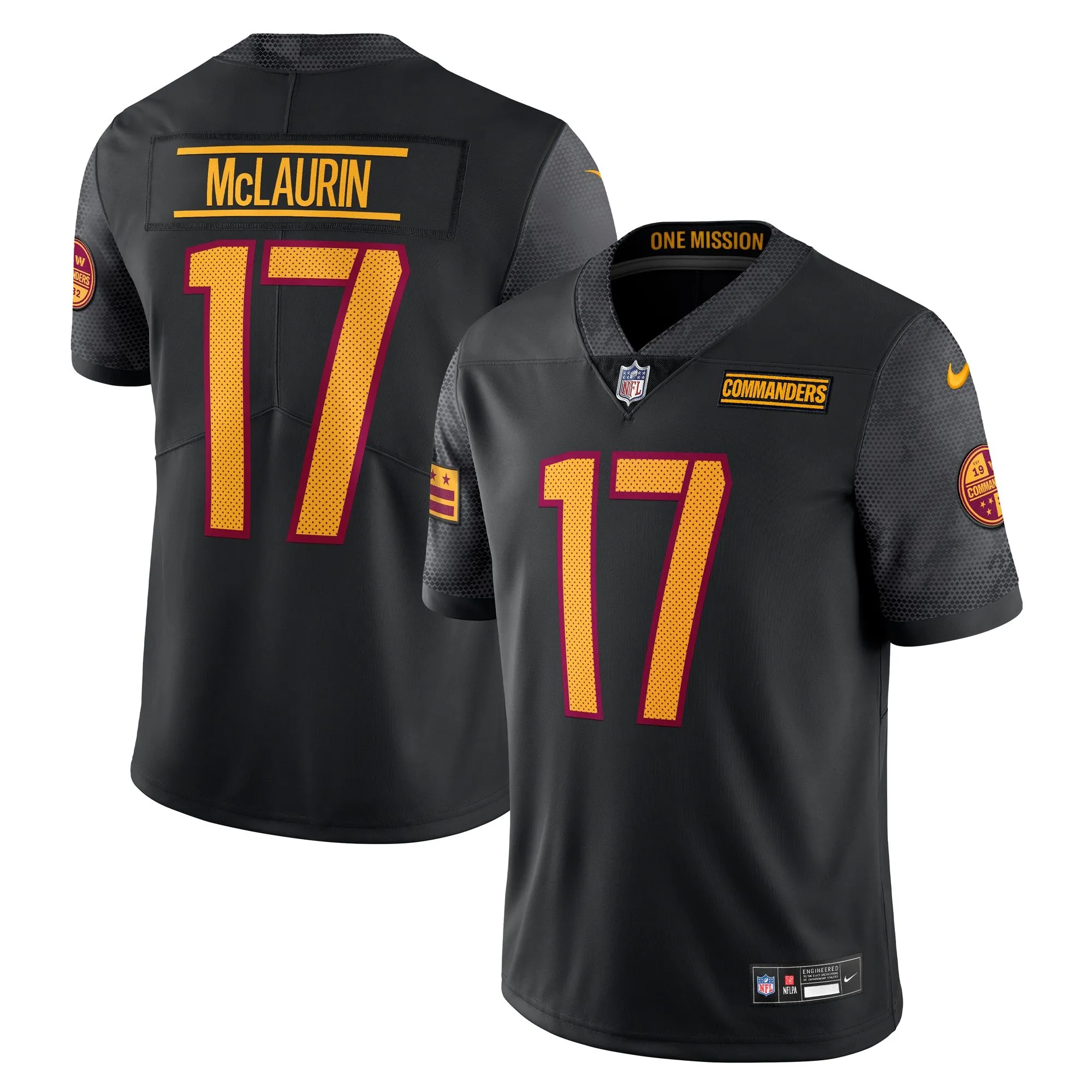 Terry McLaurin Washington Commanders  Alternate Vapor Untouchable Limited Jersey - Black