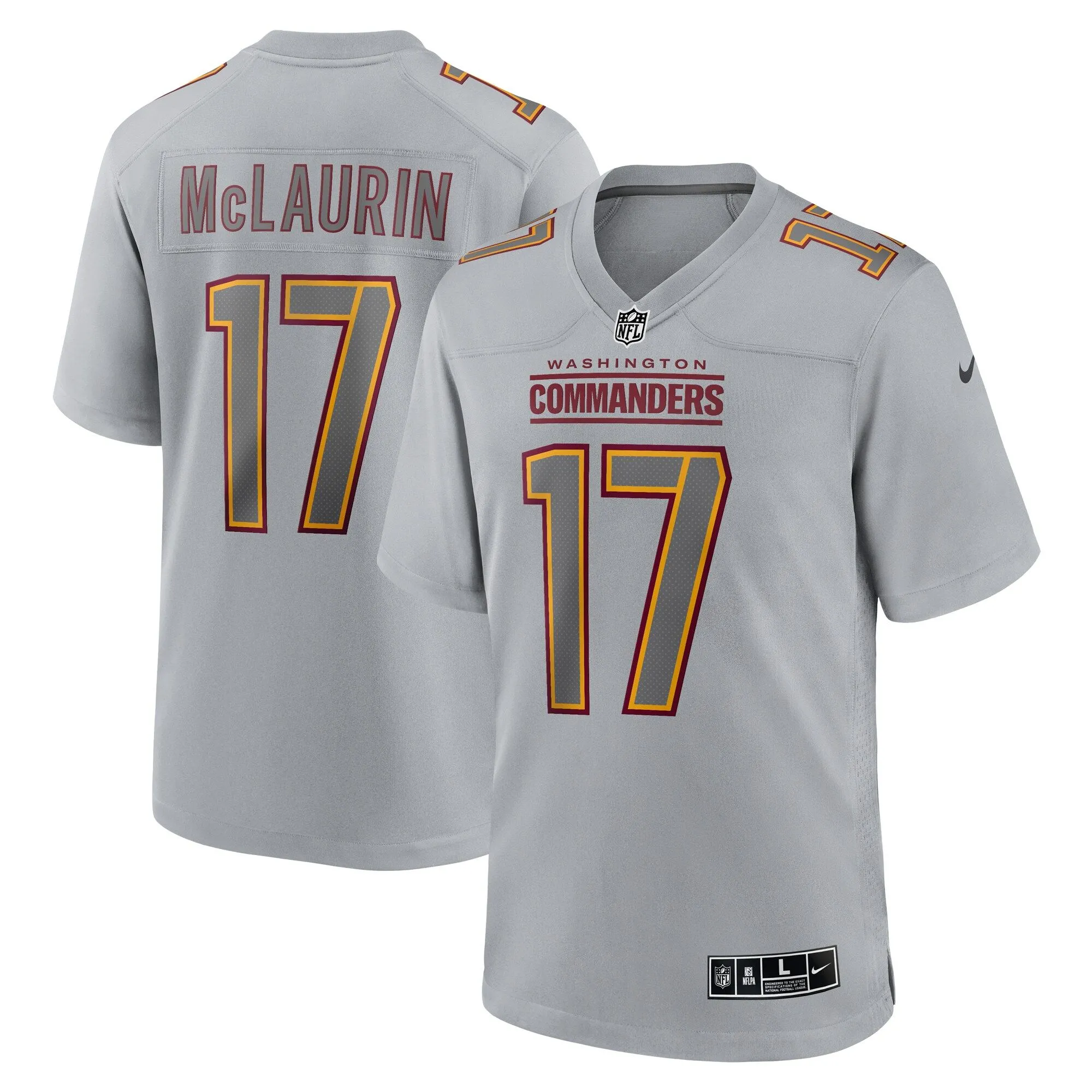 Terry McLaurin Washington Commanders  Atmosphere Fashion Game Jersey - Gray