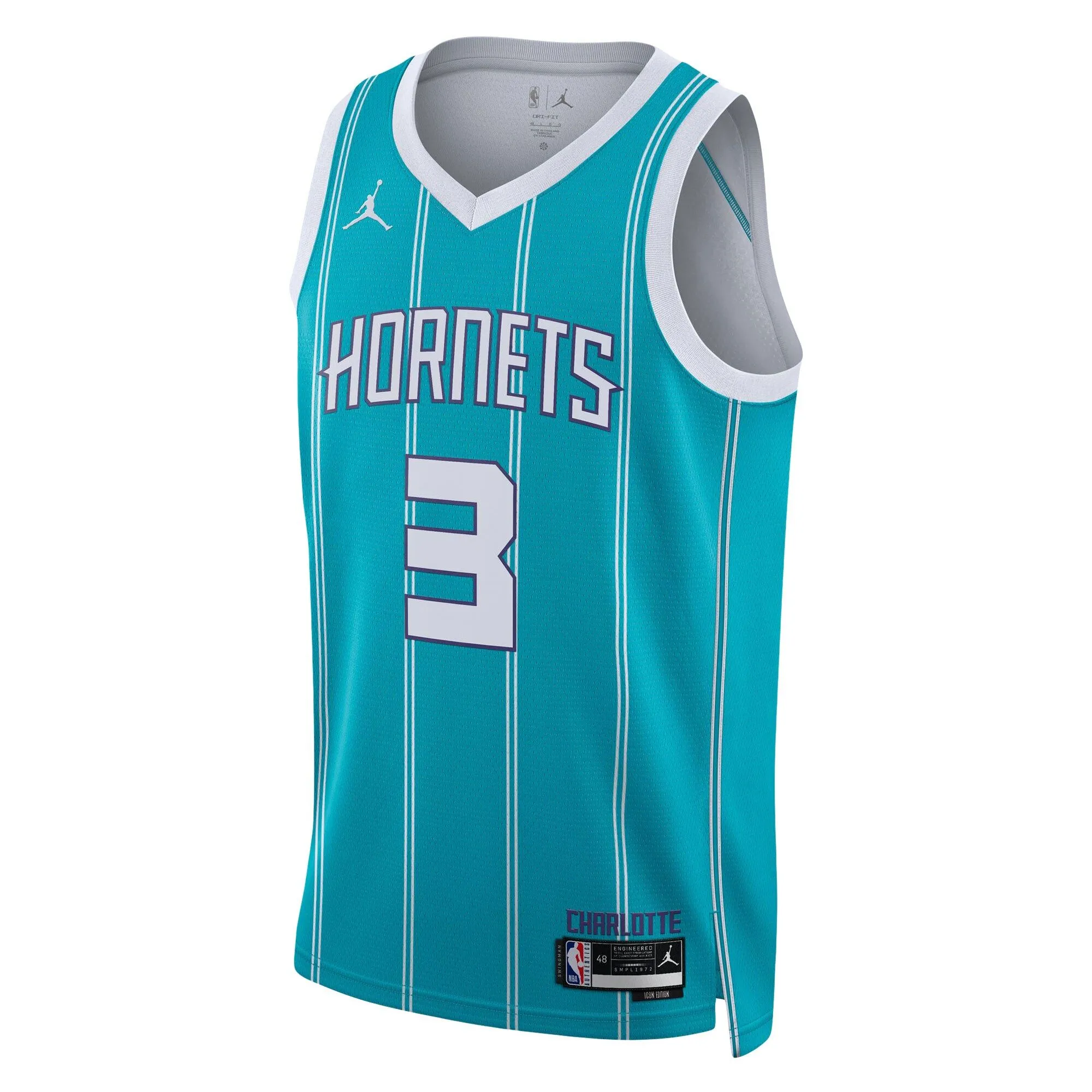 Terry Rozier Charlotte Hornets Jordan Brand Unisex Swingman Jersey - Icon Edition - Teal