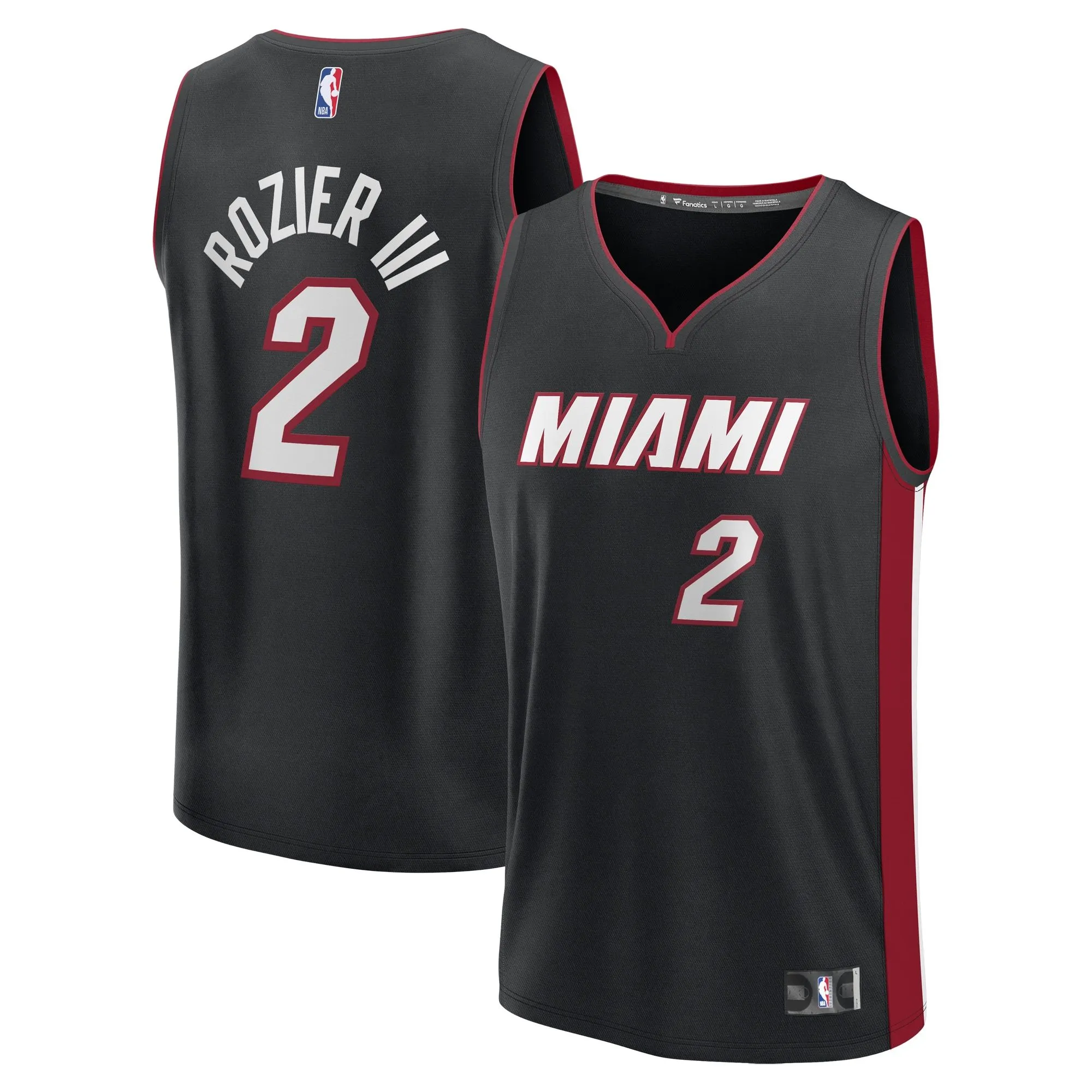 Terry Rozier Miami Heat Fanatics Branded Youth Fast Break Player Jersey - Icon Edition - Black