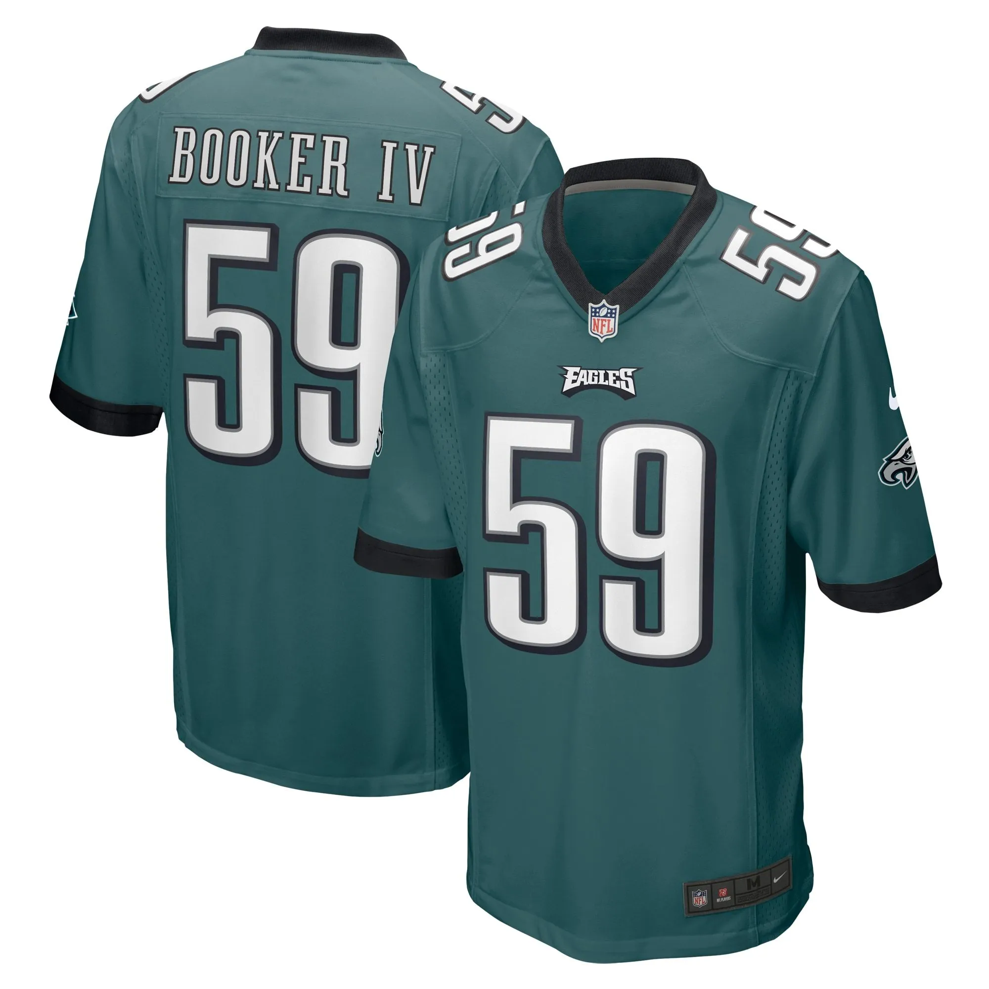 Thomas Booker IV Philadelphia Eagles   Game Jersey - Midnight Green