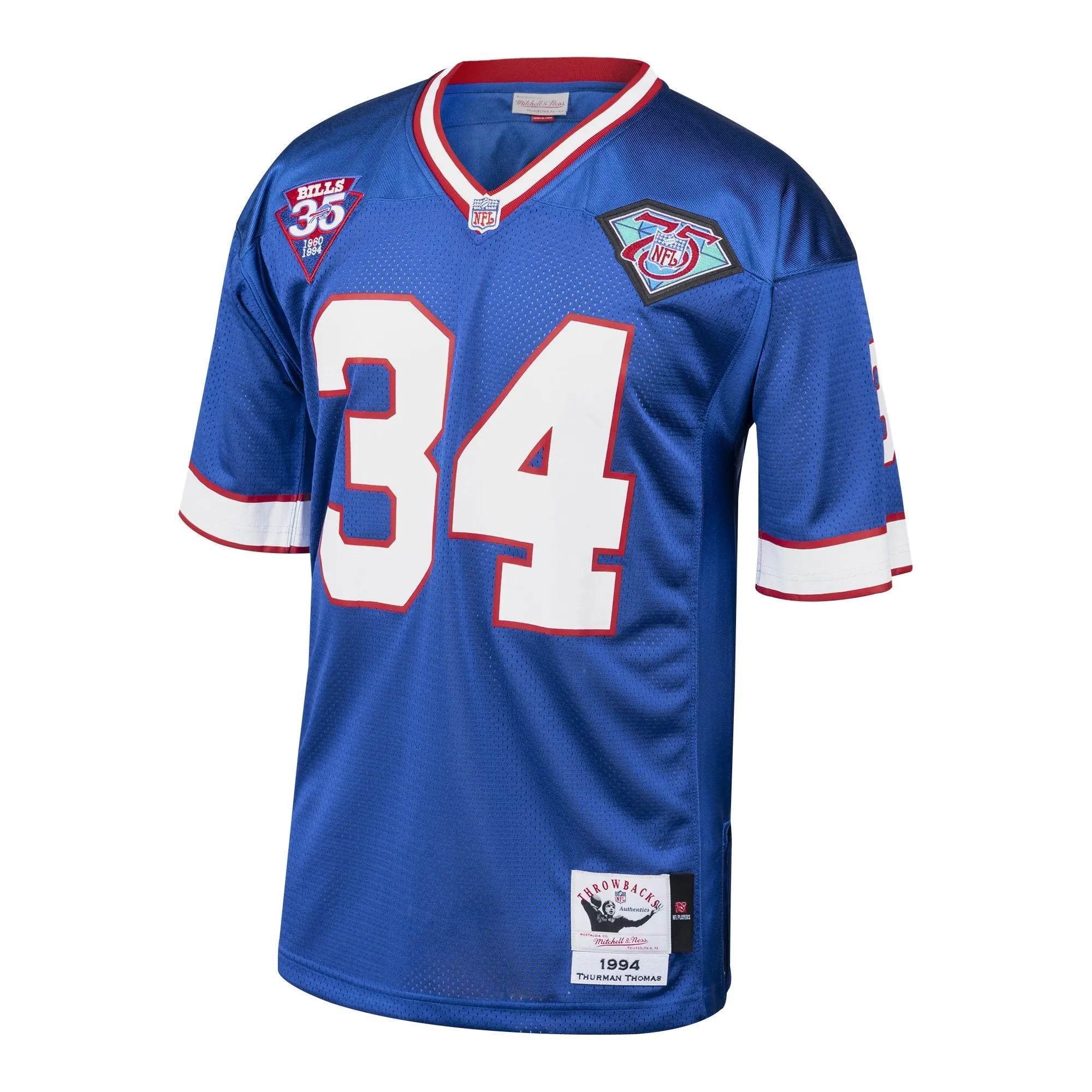 Thurman Thomas Buffalo Bills 1985 Mitchell & Ness  Throwback Retired Player Jersey - Royal