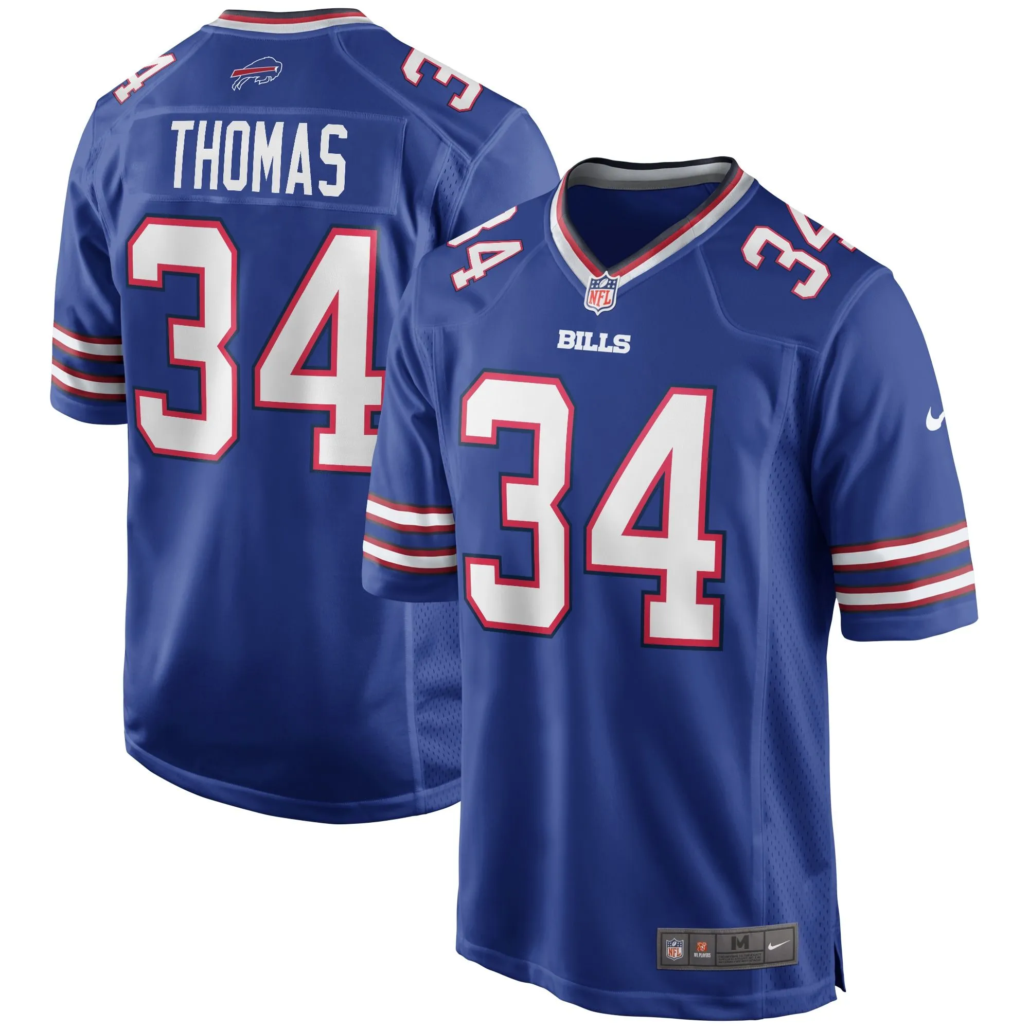 Thurman Thomas Buffalo Bills  Game Retired Player Jersey - Royal