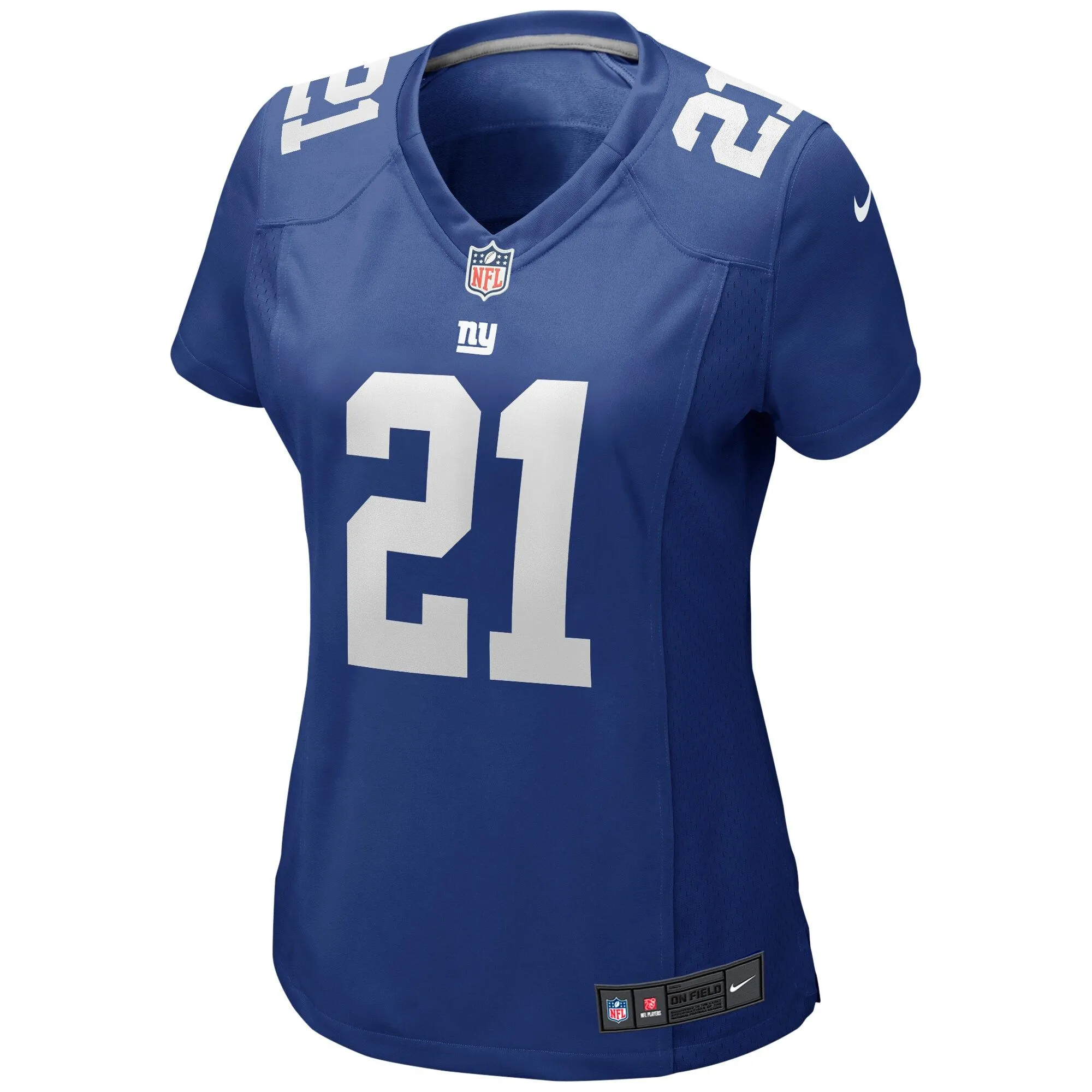 Tiki Barber New York Giants  Women's Game Retired Player Jersey - Royal