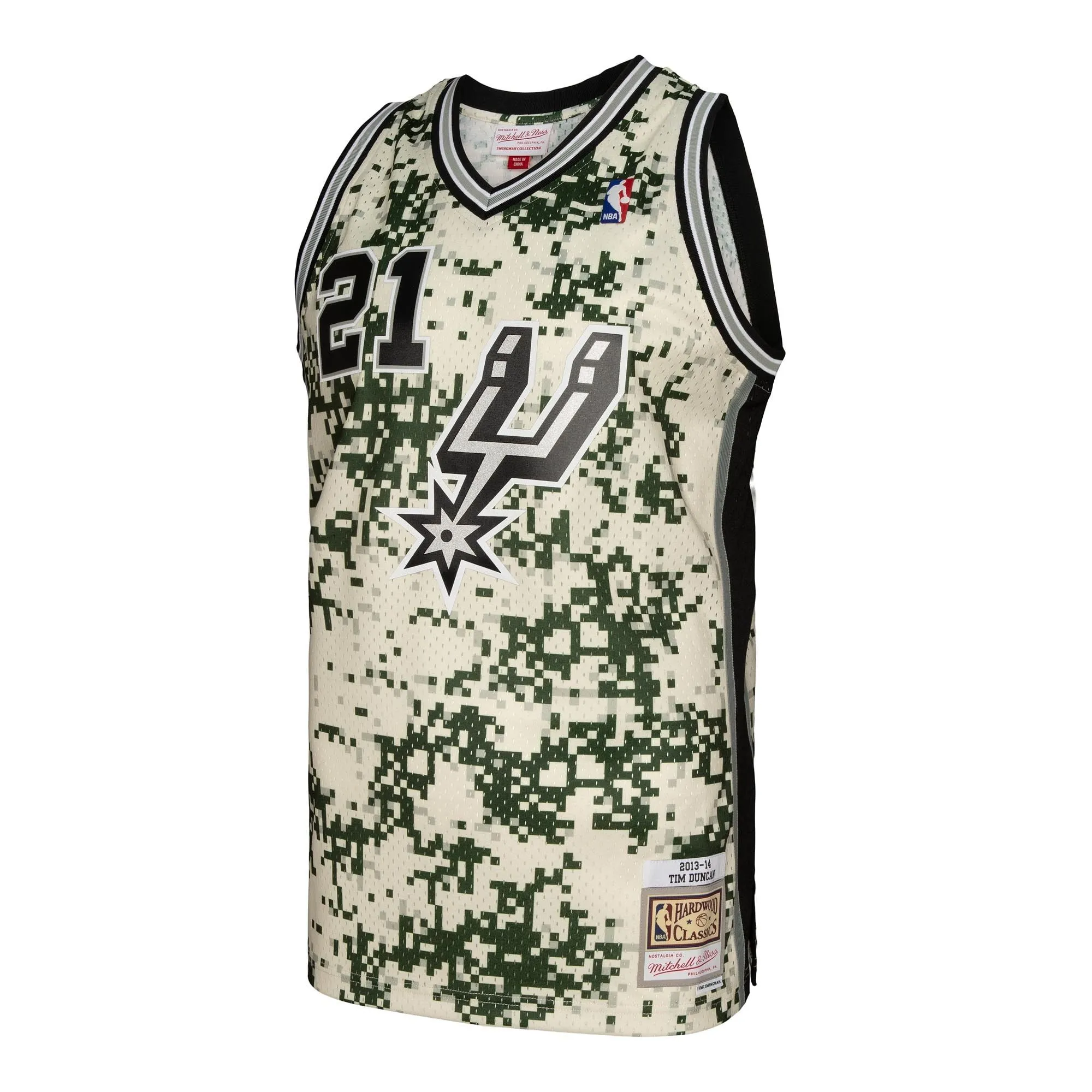 Tim Duncan San Antonio Spurs Mitchell & Ness 2013/14 Swingman Jersey - Camo