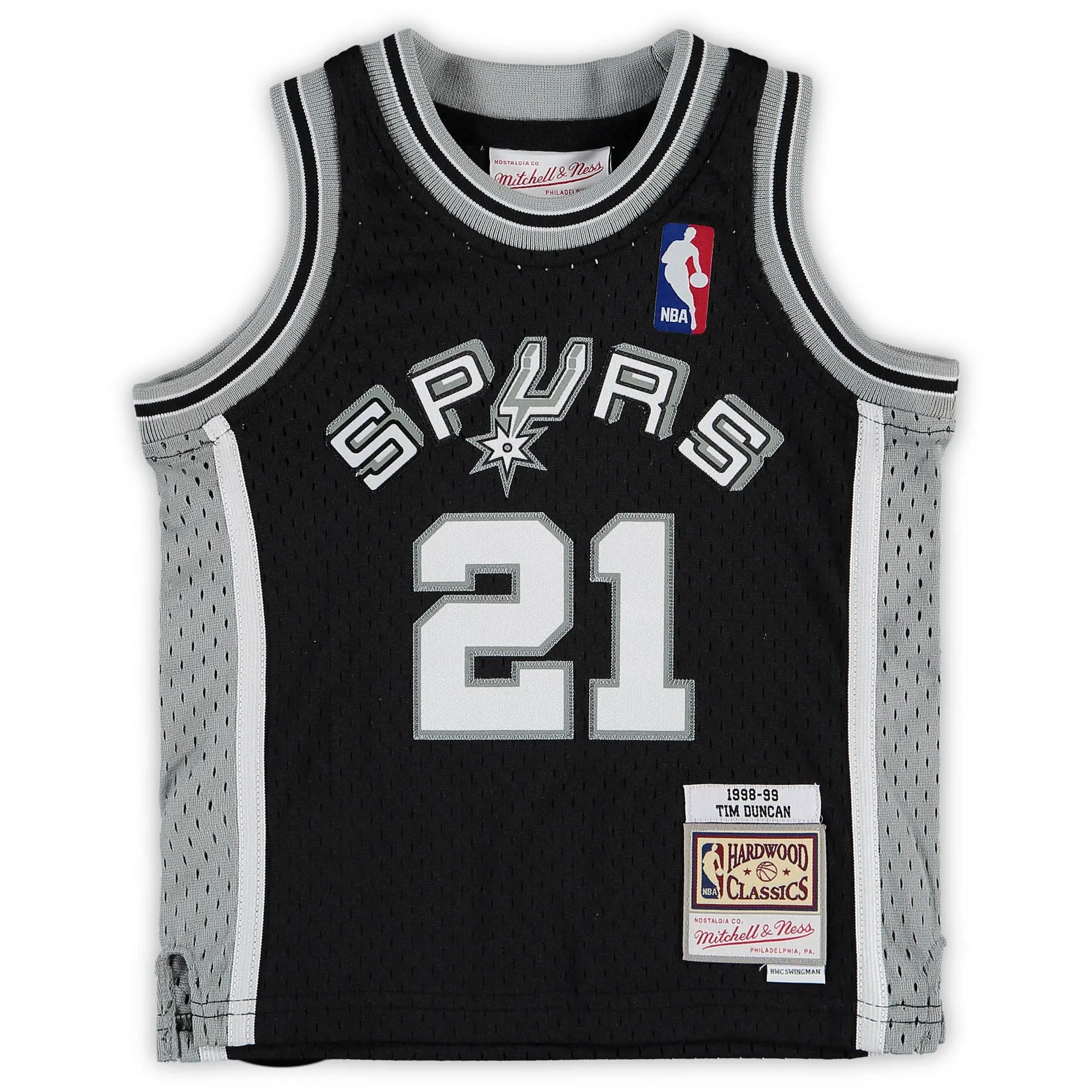 Tim Duncan San Antonio Spurs Mitchell & Ness Infant 1998/99 Retired Player Jersey - Black