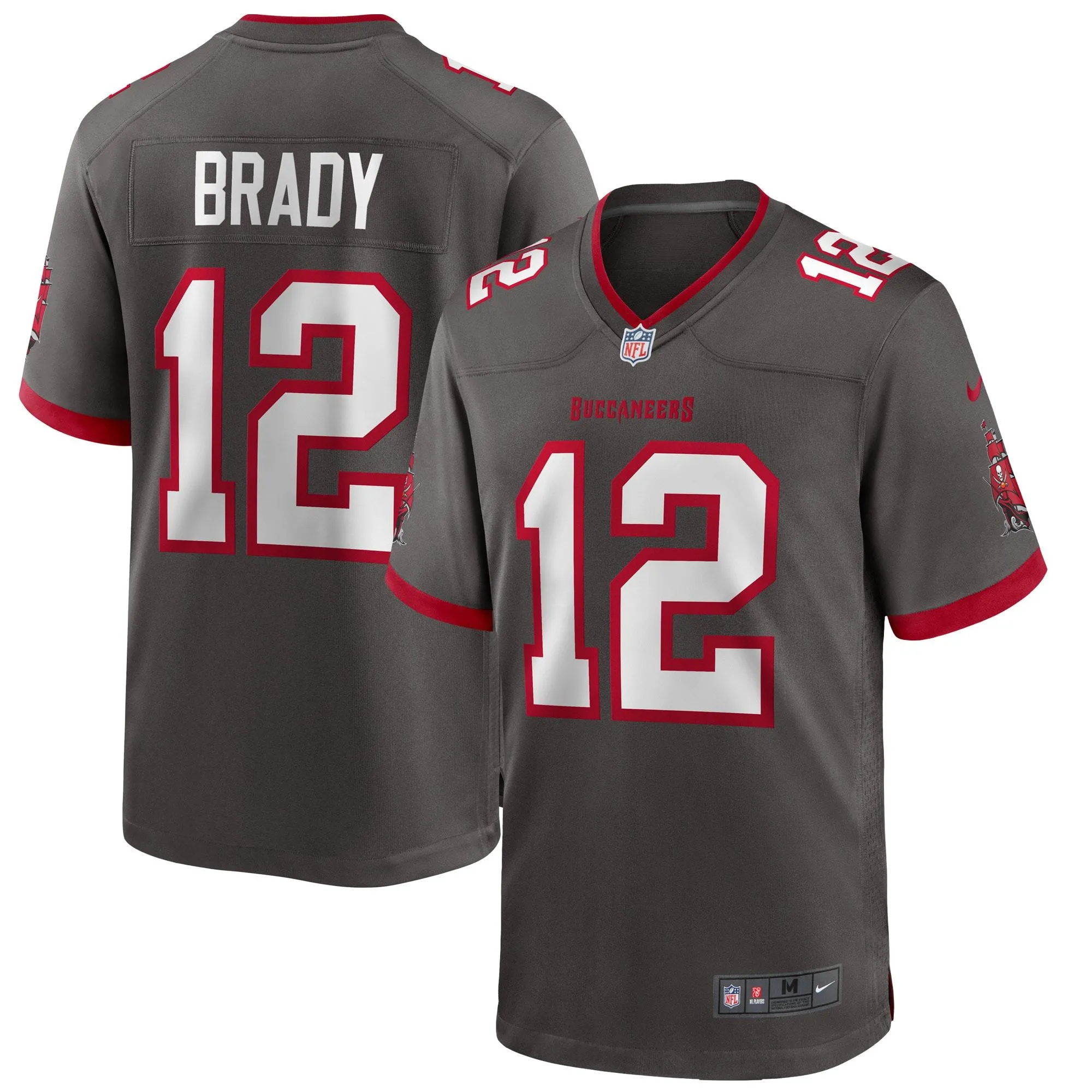 Tom Brady Tampa Bay Buccaneers  Alternate Game Jersey - Pewter