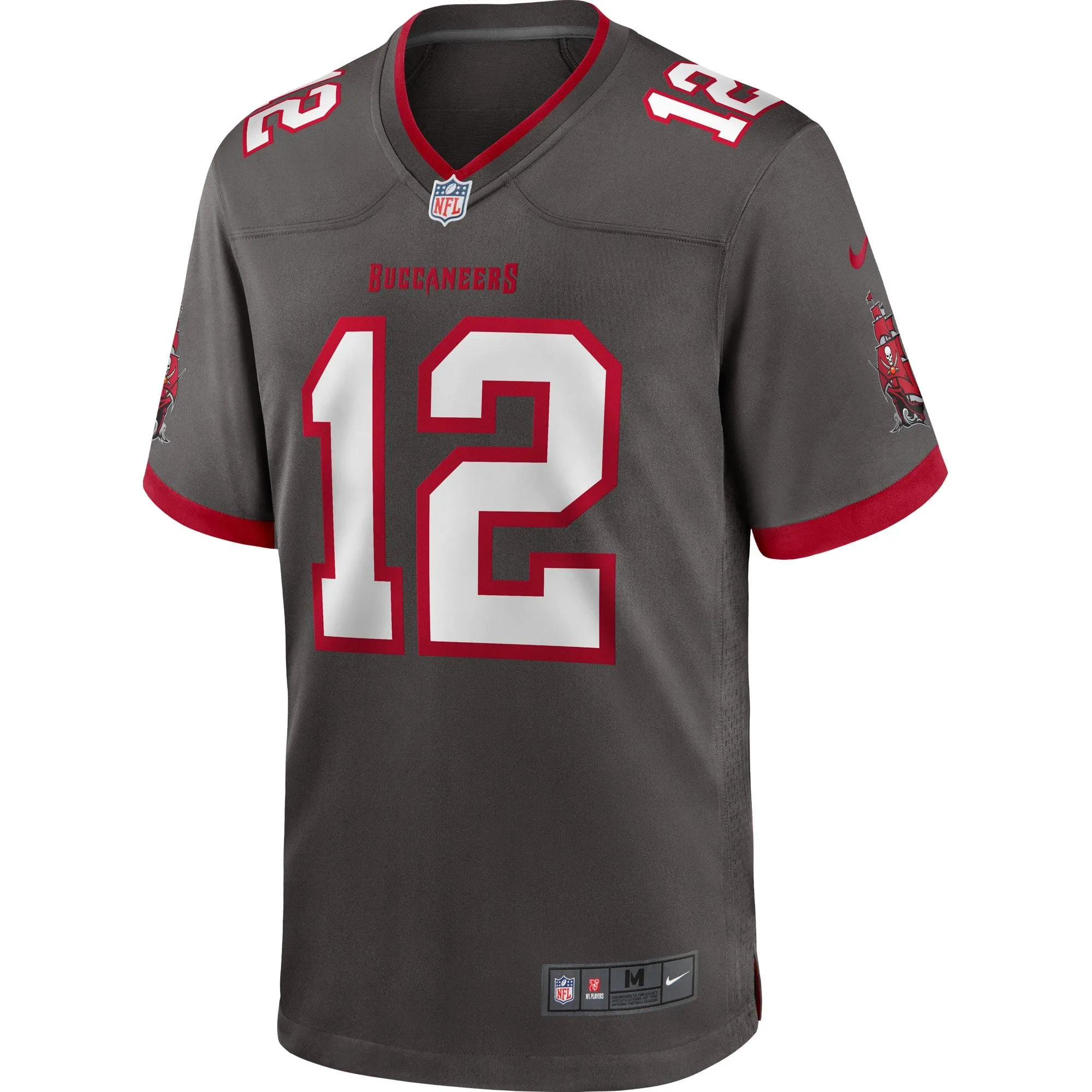 Tom Brady Tampa Bay Buccaneers  Alternate Game Jersey - Pewter