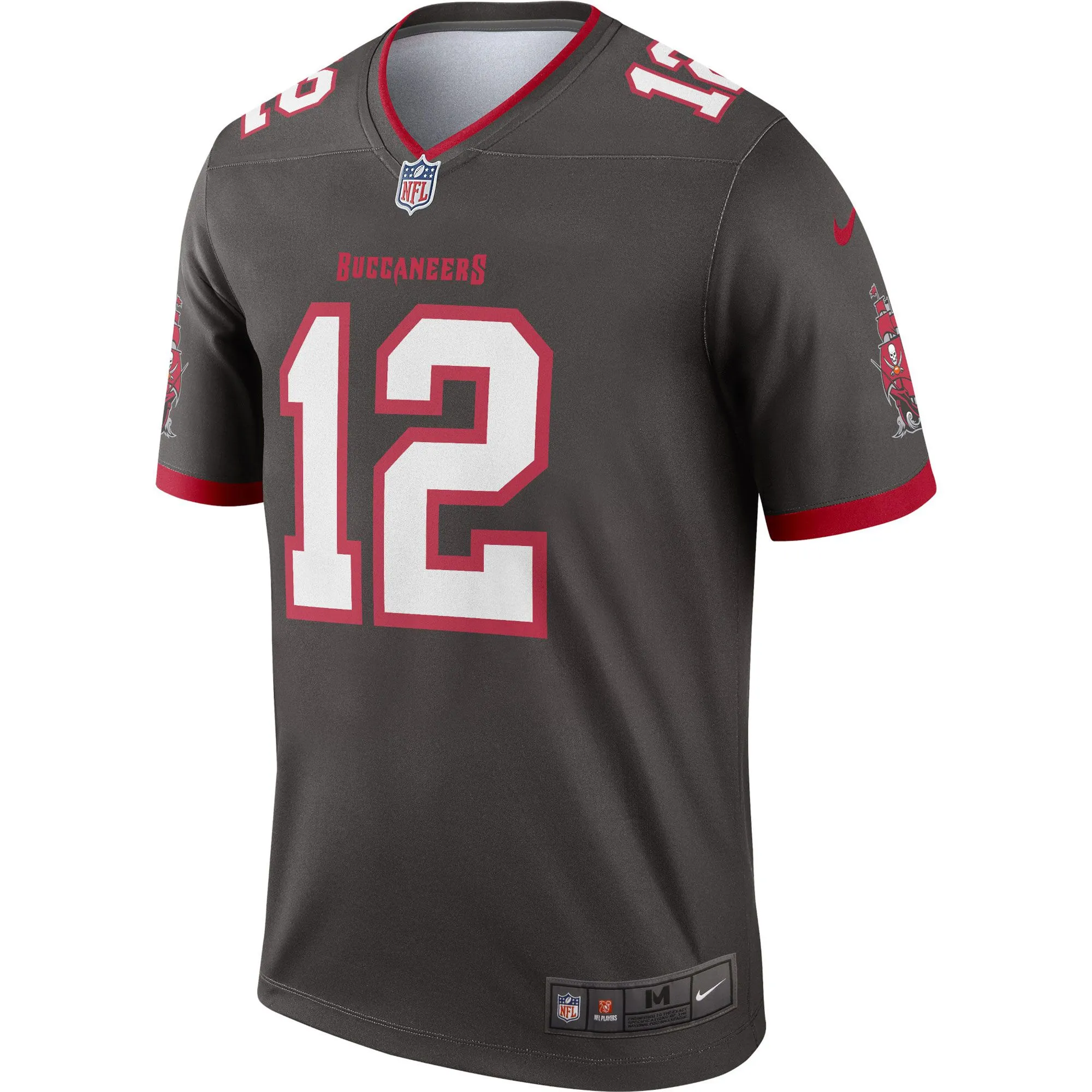 Tom Brady Tampa Bay Buccaneers  Alternate Legend Jersey - Pewter