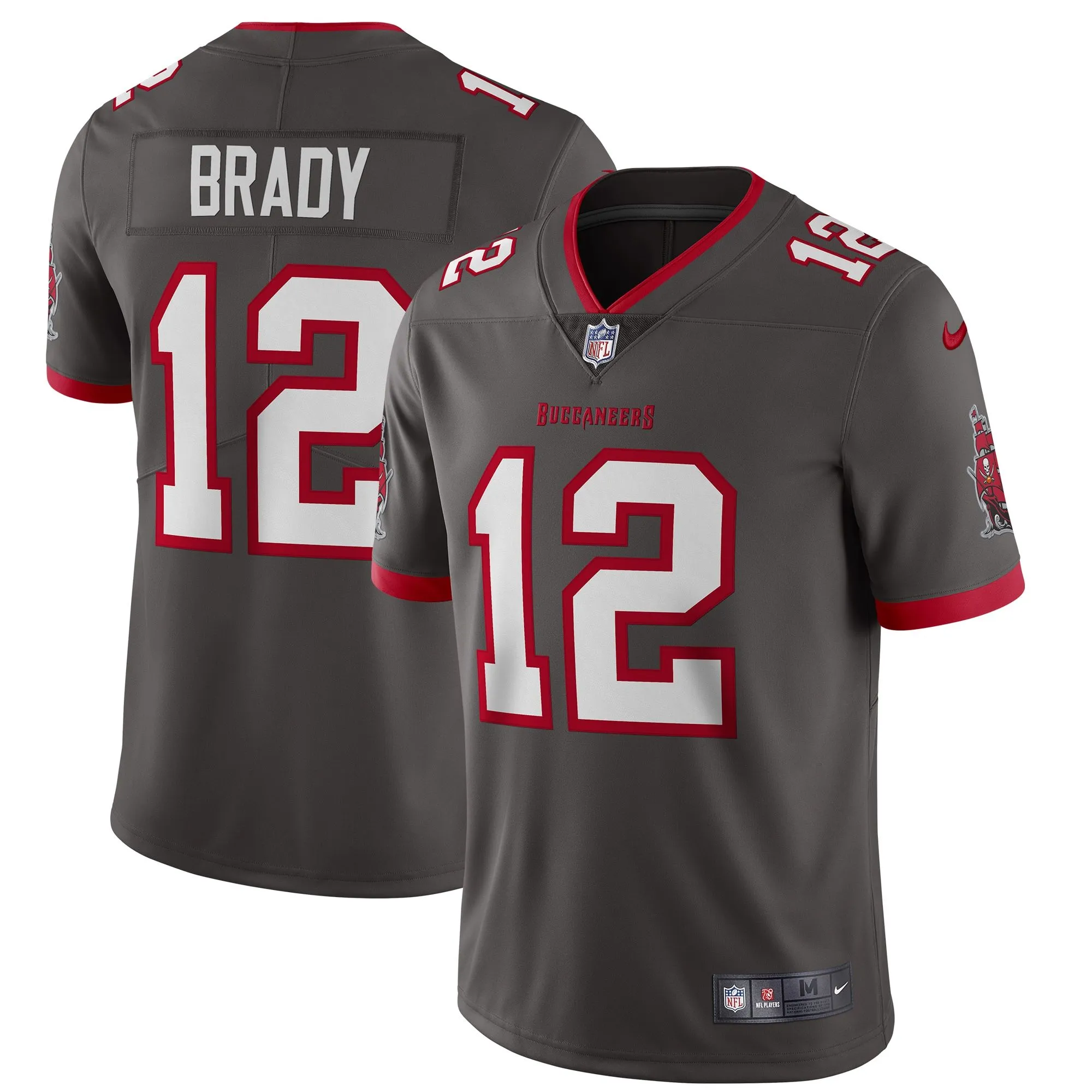 Tom Brady Tampa Bay Buccaneers  Alternate Vapor Limited Jersey - Pewter