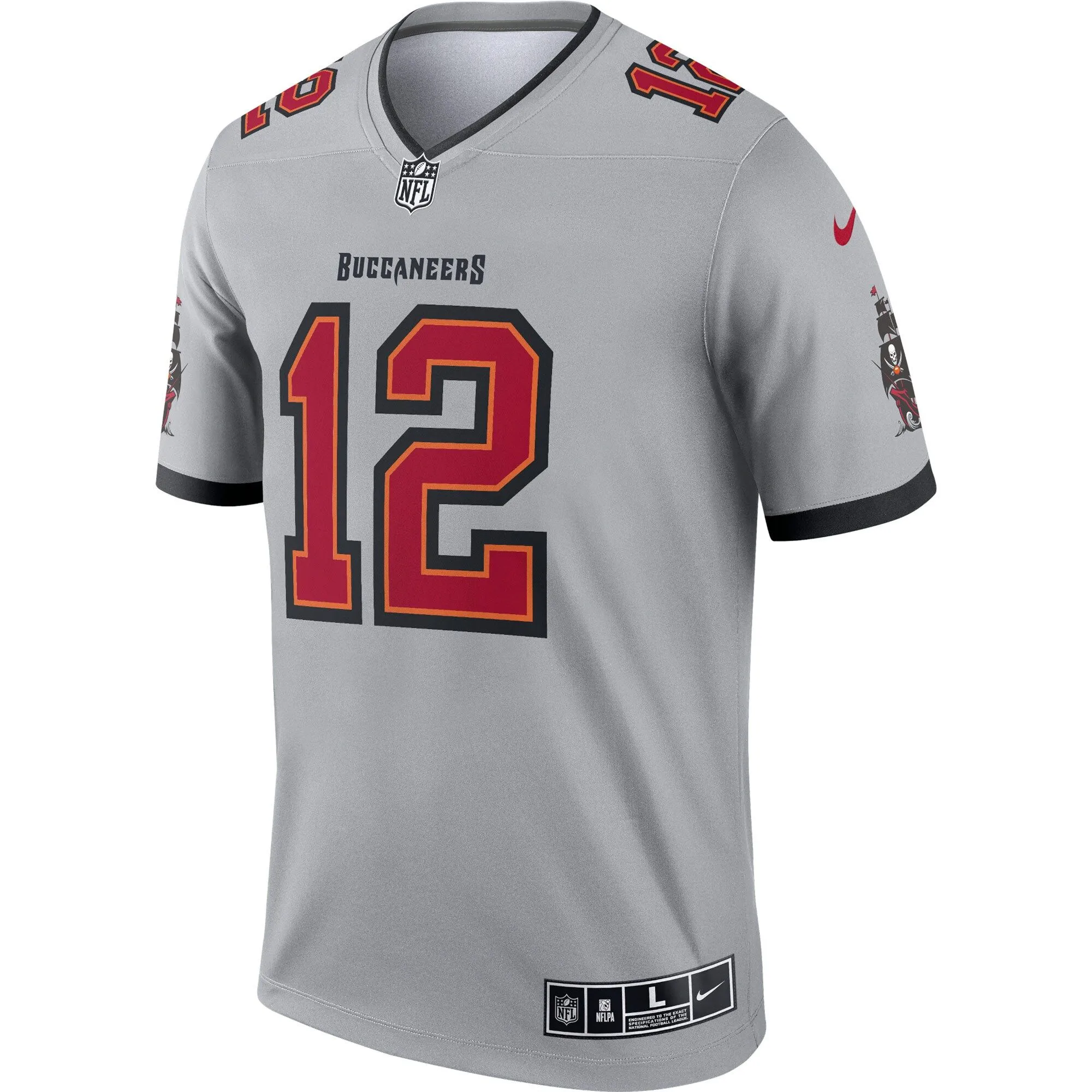 Tom Brady Tampa Bay Buccaneers  Inverted Legend Jersey - Gray