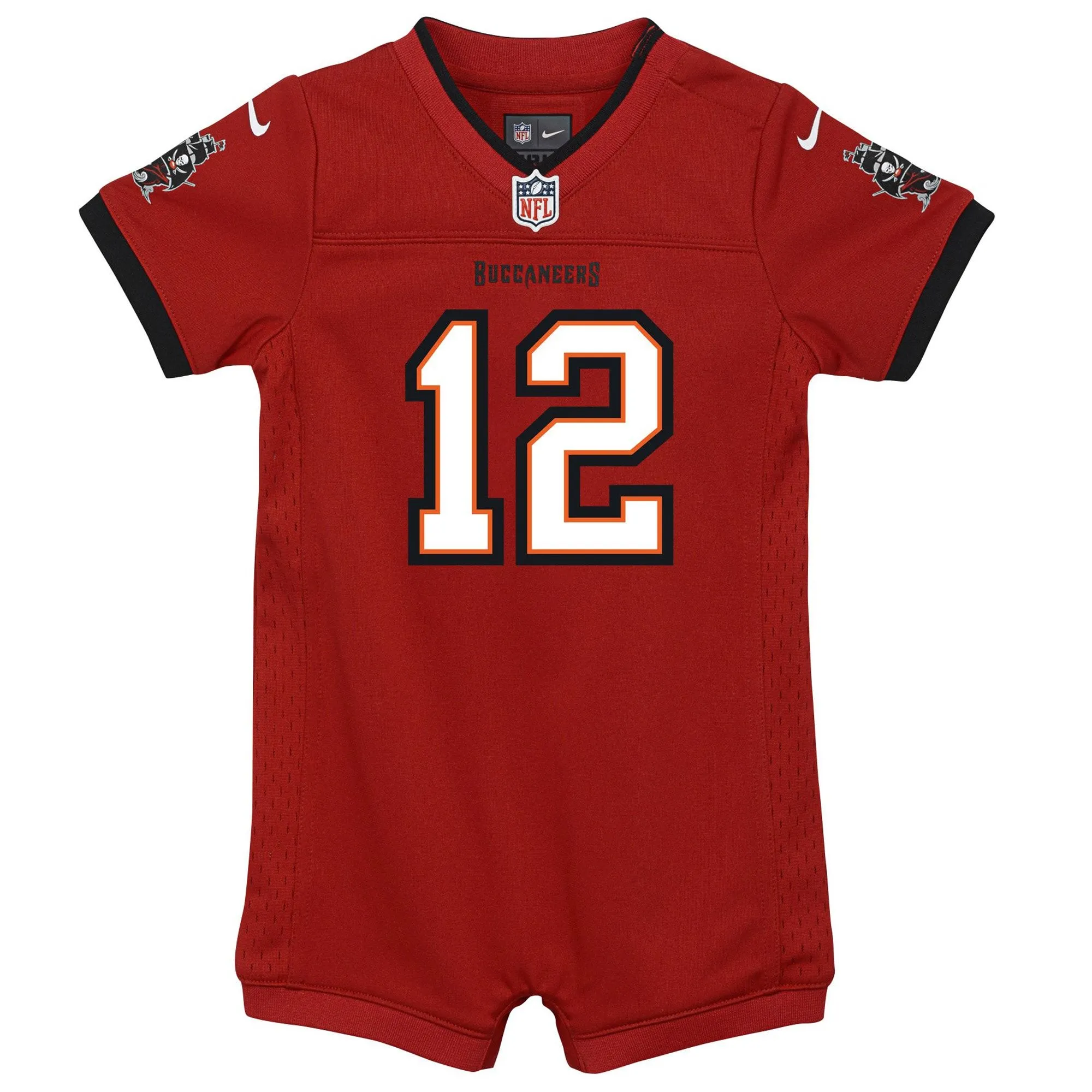 Tom Brady Tampa Bay Buccaneers  Newborn & Infant Game Romper Jersey - Red