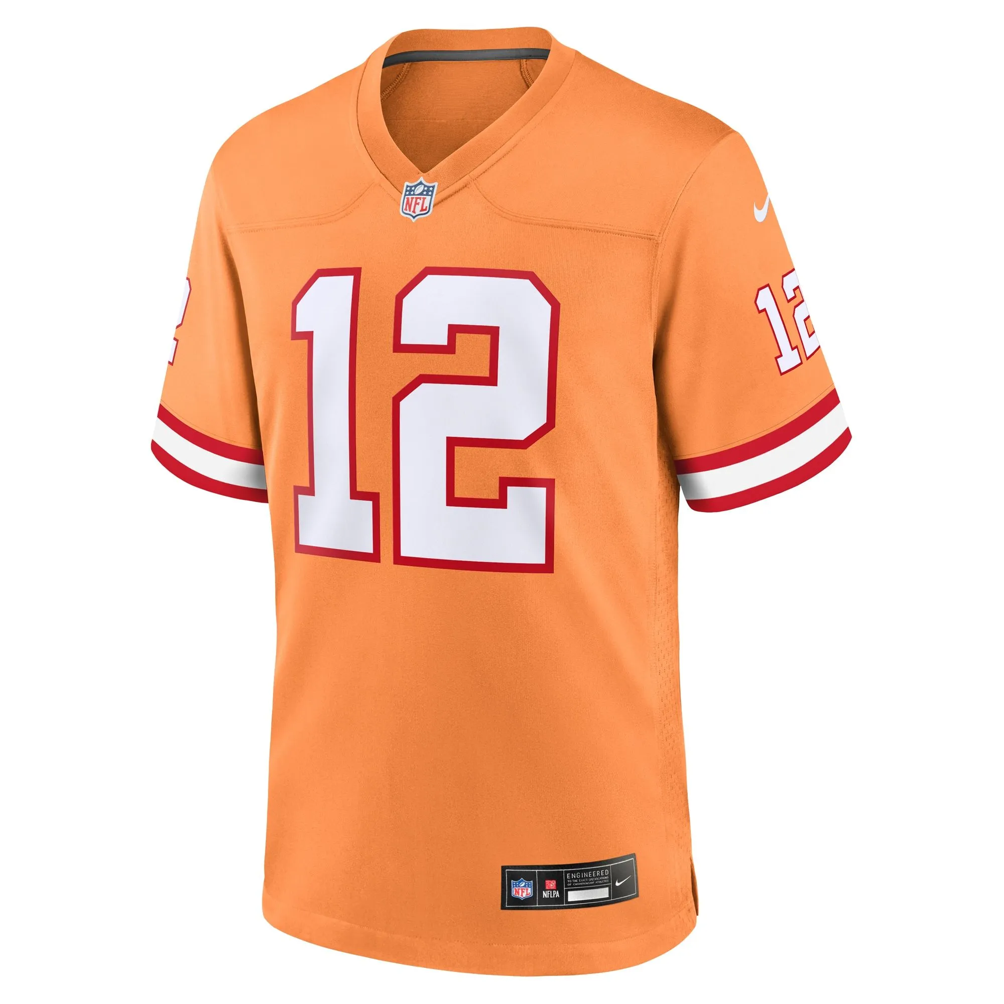 Tom Brady Tampa Bay Buccaneers  Throwback Game Jersey - Orange