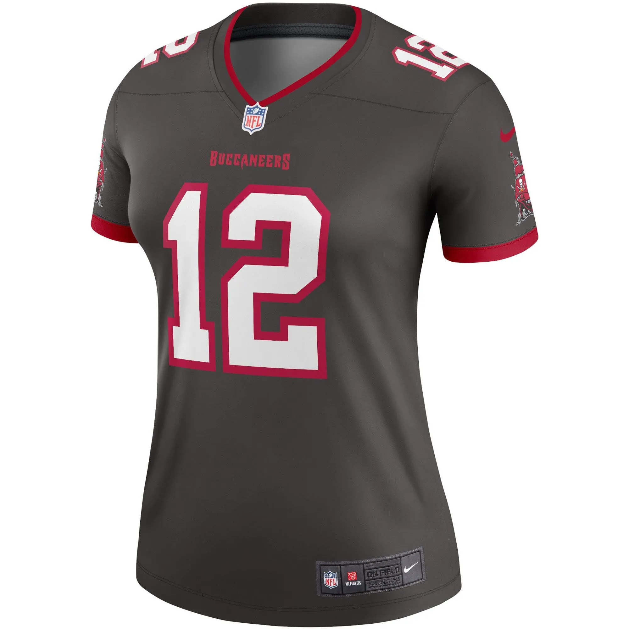 Tom Brady Tampa Bay Buccaneers  Women's Alternate Legend Jersey - Pewter