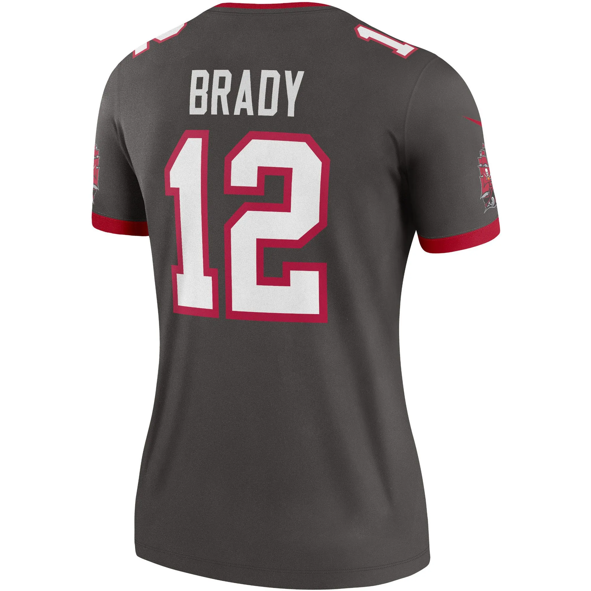 Tom Brady Tampa Bay Buccaneers  Women's Alternate Legend Jersey - Pewter