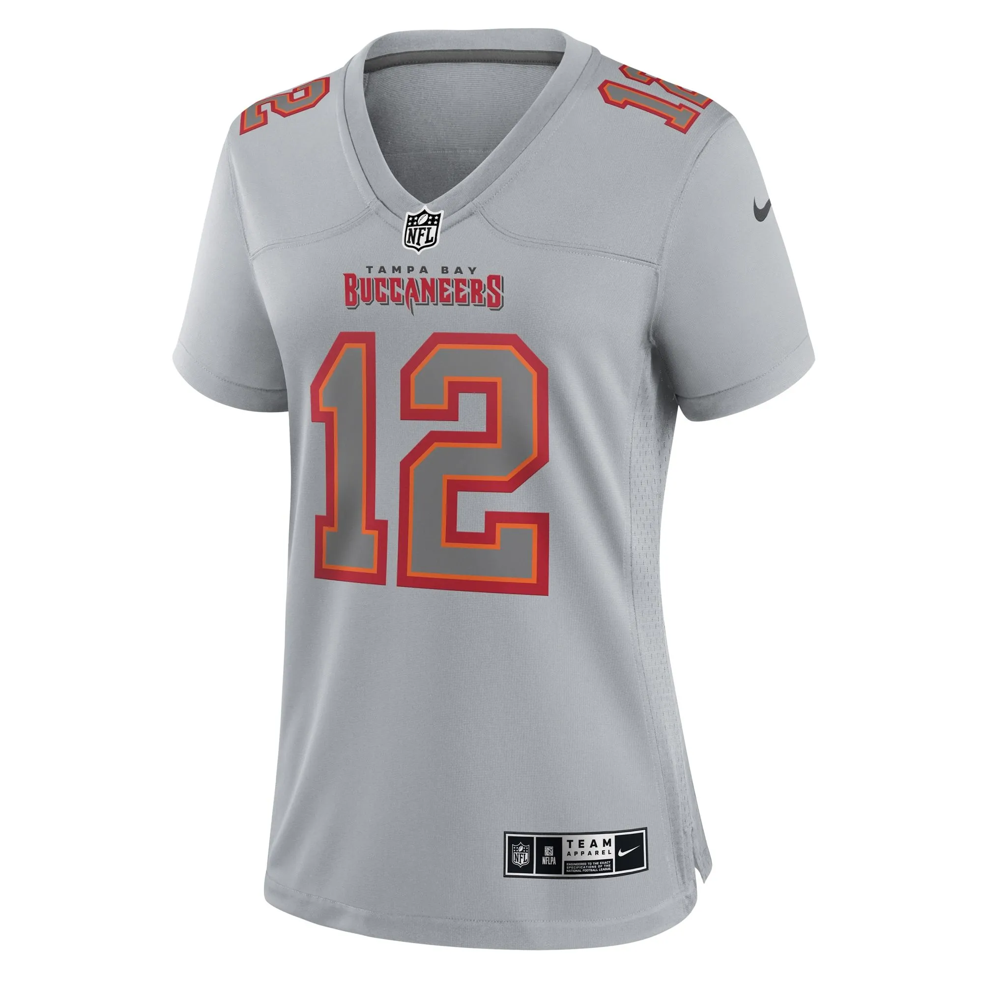 Tom Brady Tampa Bay Buccaneers  Women's Atmosphere Fashion Game Jersey - Gray