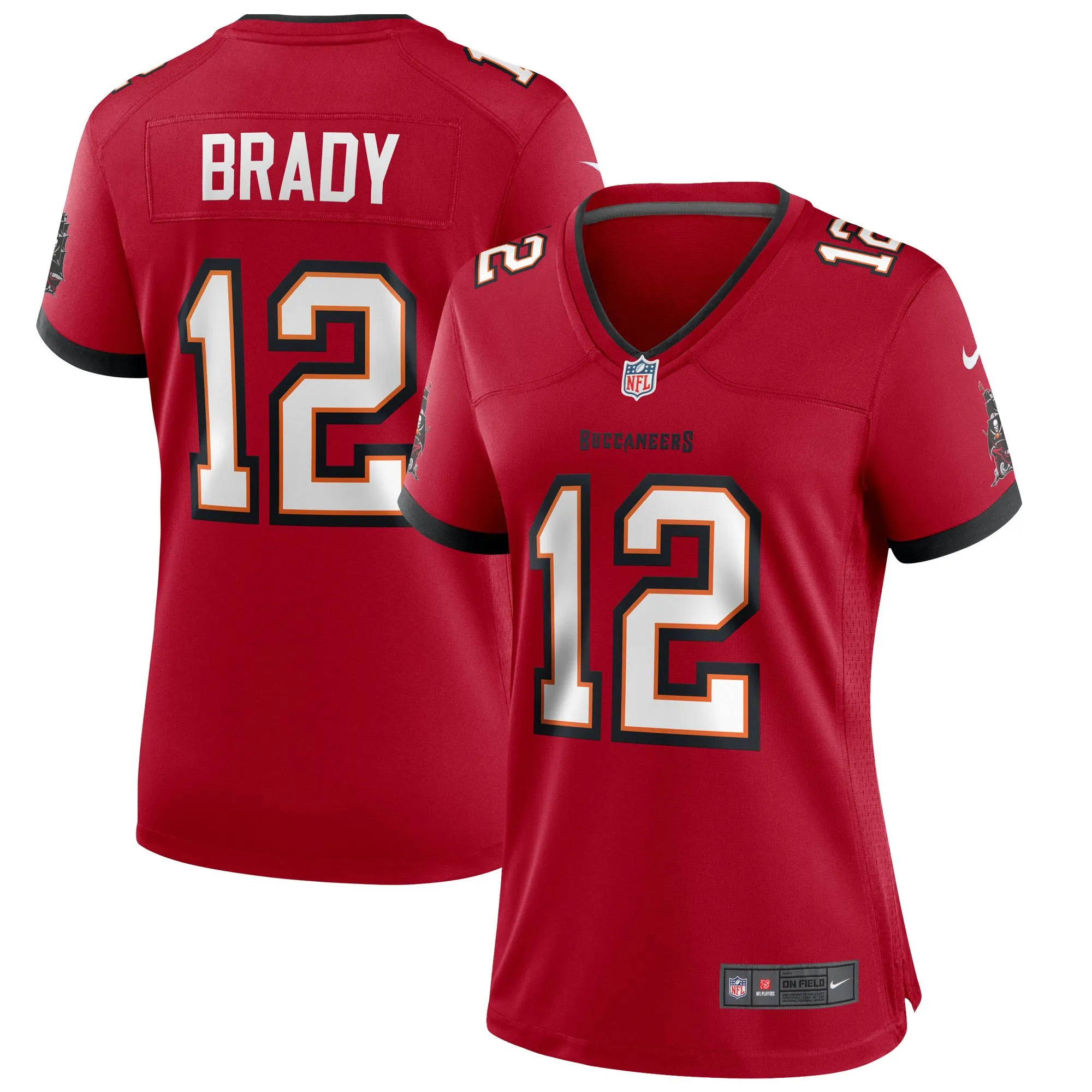 Tom Brady Tampa Bay Buccaneers  Women's Game Jersey - Red