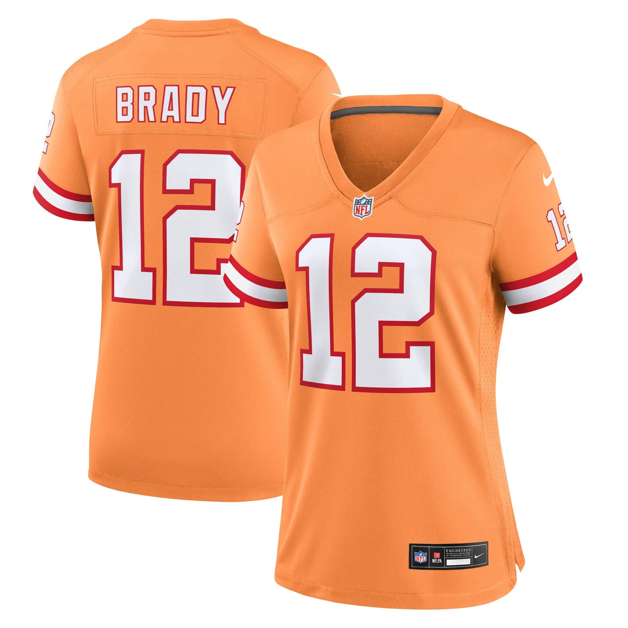 Tom Brady Tampa Bay Buccaneers  Women's Player Jersey - Orange