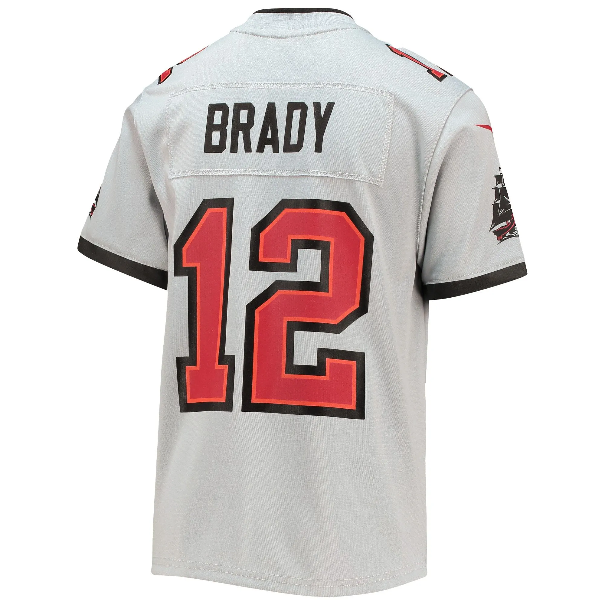 Tom Brady Tampa Bay Buccaneers  Youth Inverted Team Game Jersey - Gray