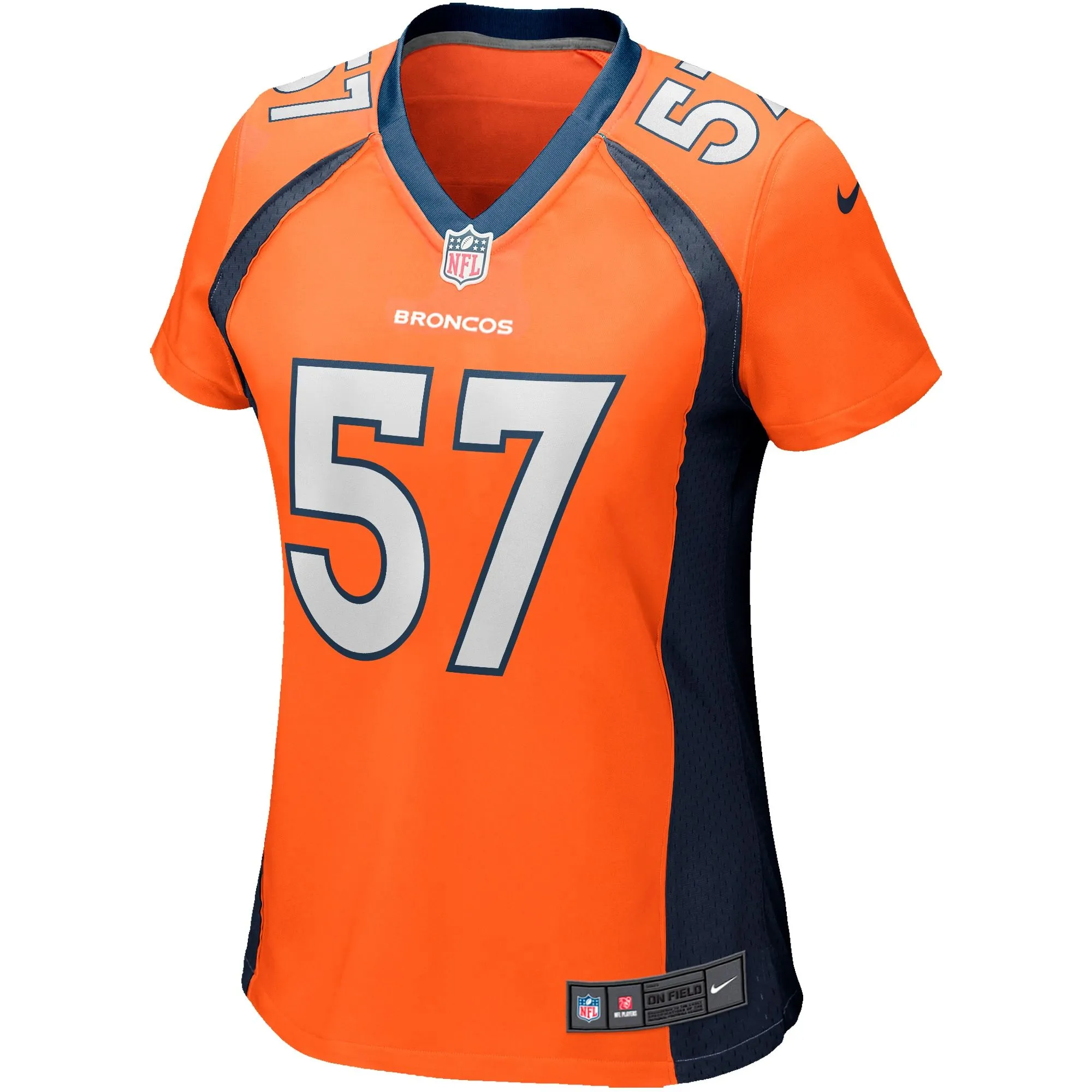 Tom Jackson Denver Broncos  Women's Game Retired Player Jersey - Orange