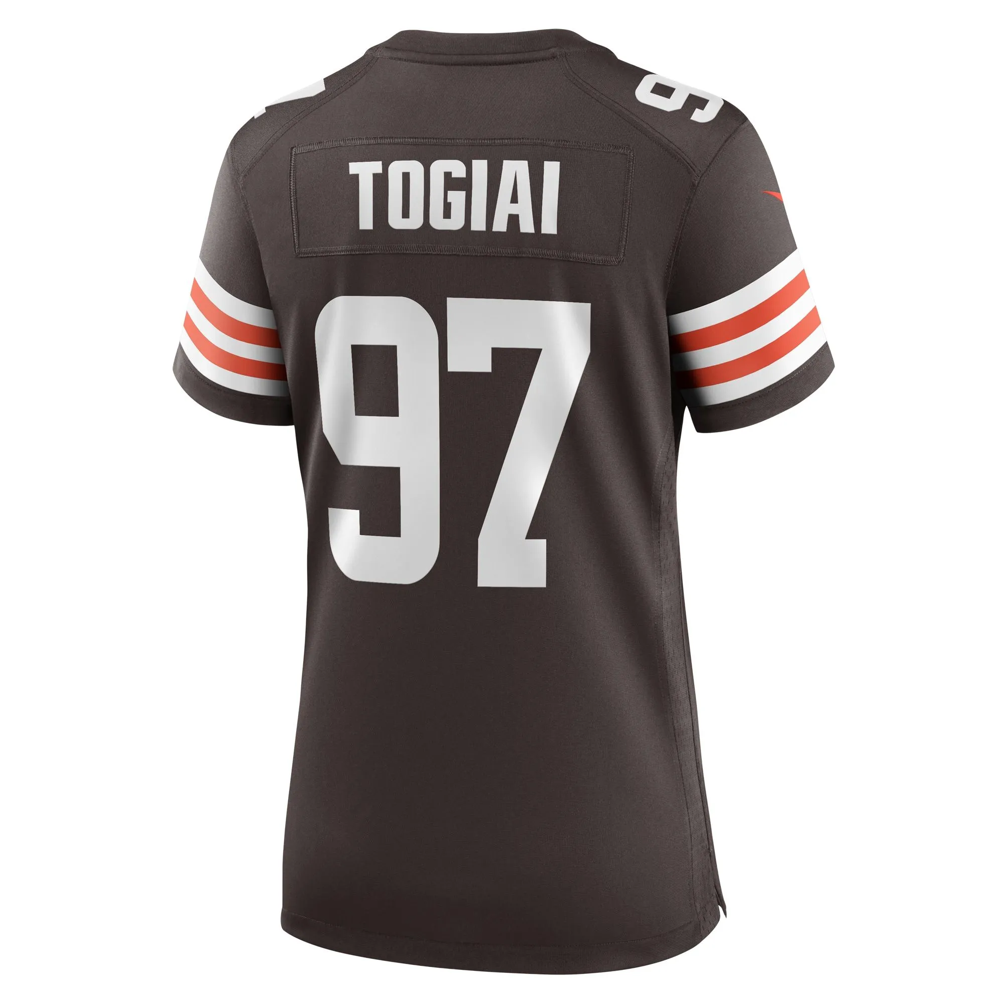 Tommy Togiai Cleveland Browns  Women's  Game Jersey -  Brown