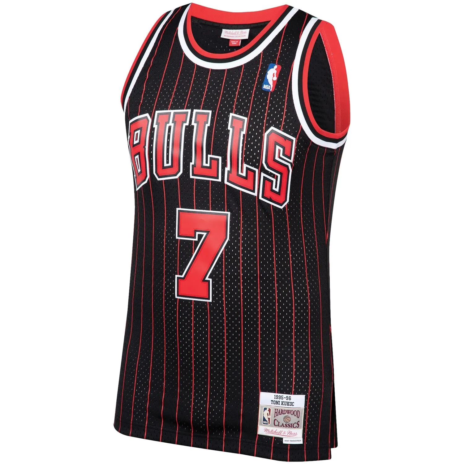 Toni Kukoc Chicago Bulls Mitchell & Ness 1995/96 Hardwood Classics Swingman Jersey - Black