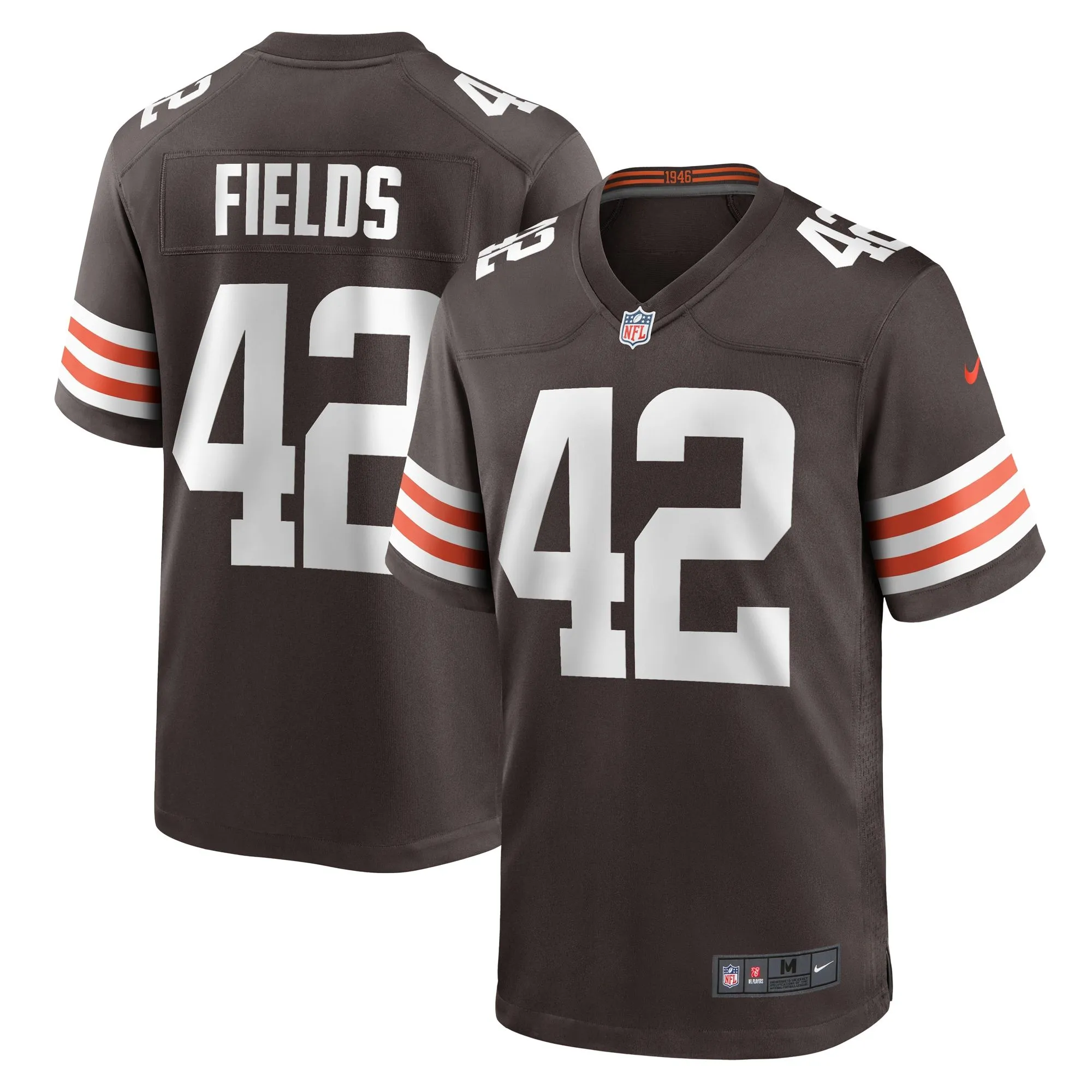 Tony Fields II Cleveland Browns  Team Game Jersey -  Brown