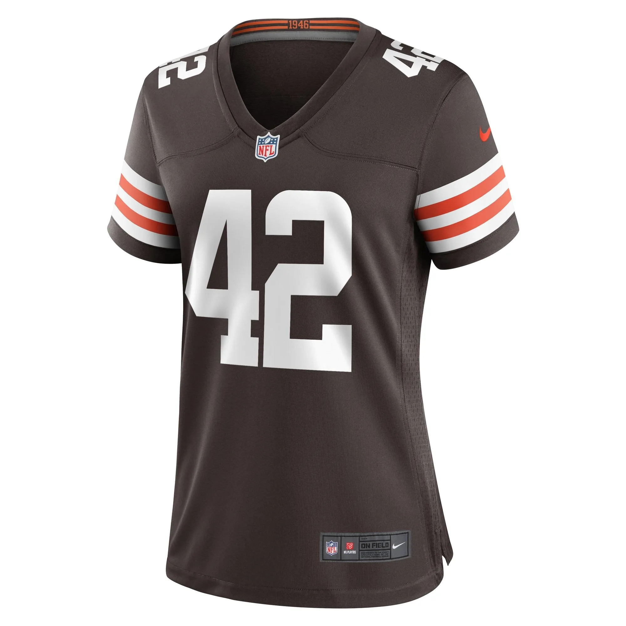 Tony Fields II Cleveland Browns  Women's Team Game Jersey -  Brown