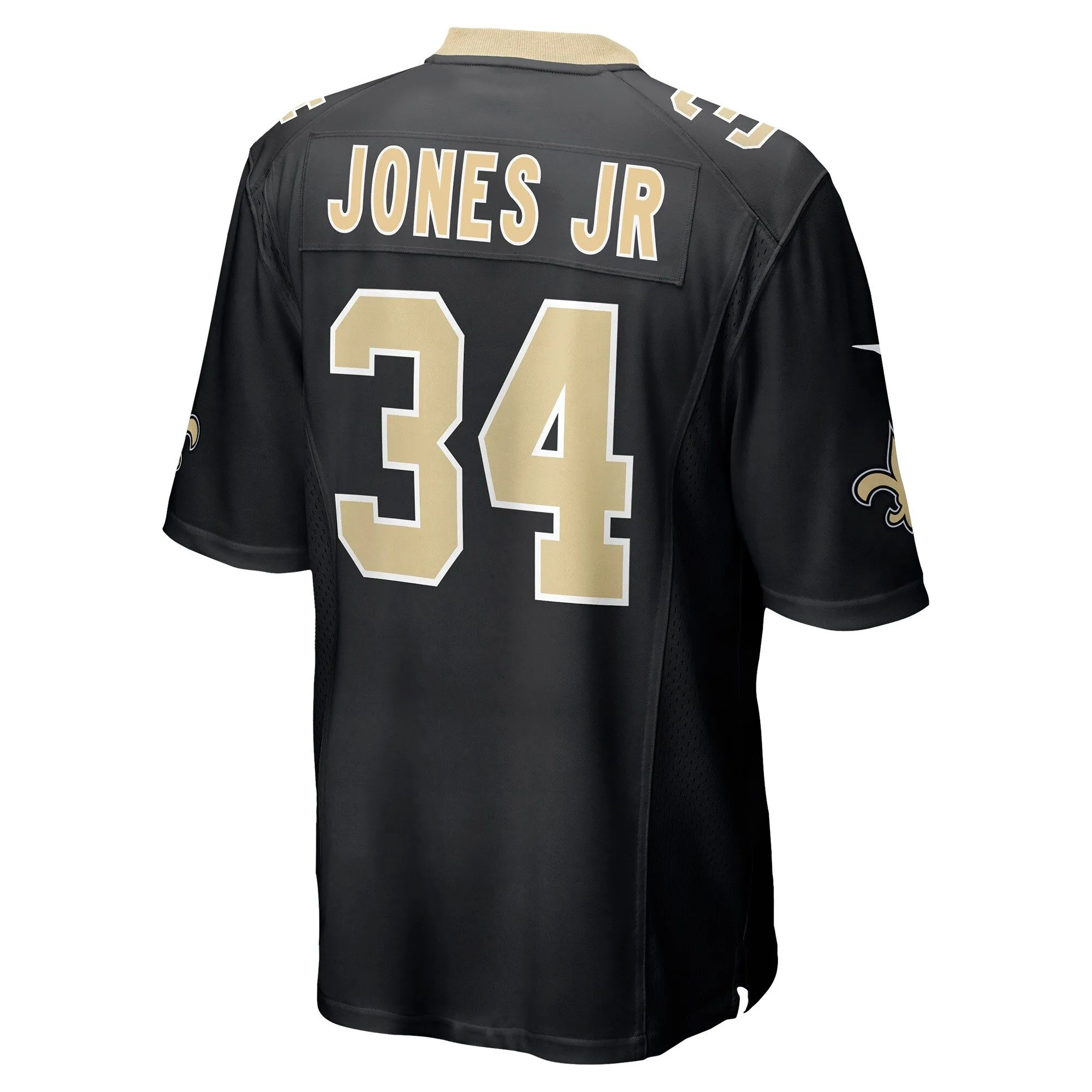 Tony Jones Jr. New Orleans Saints  Player Game Jersey - Black