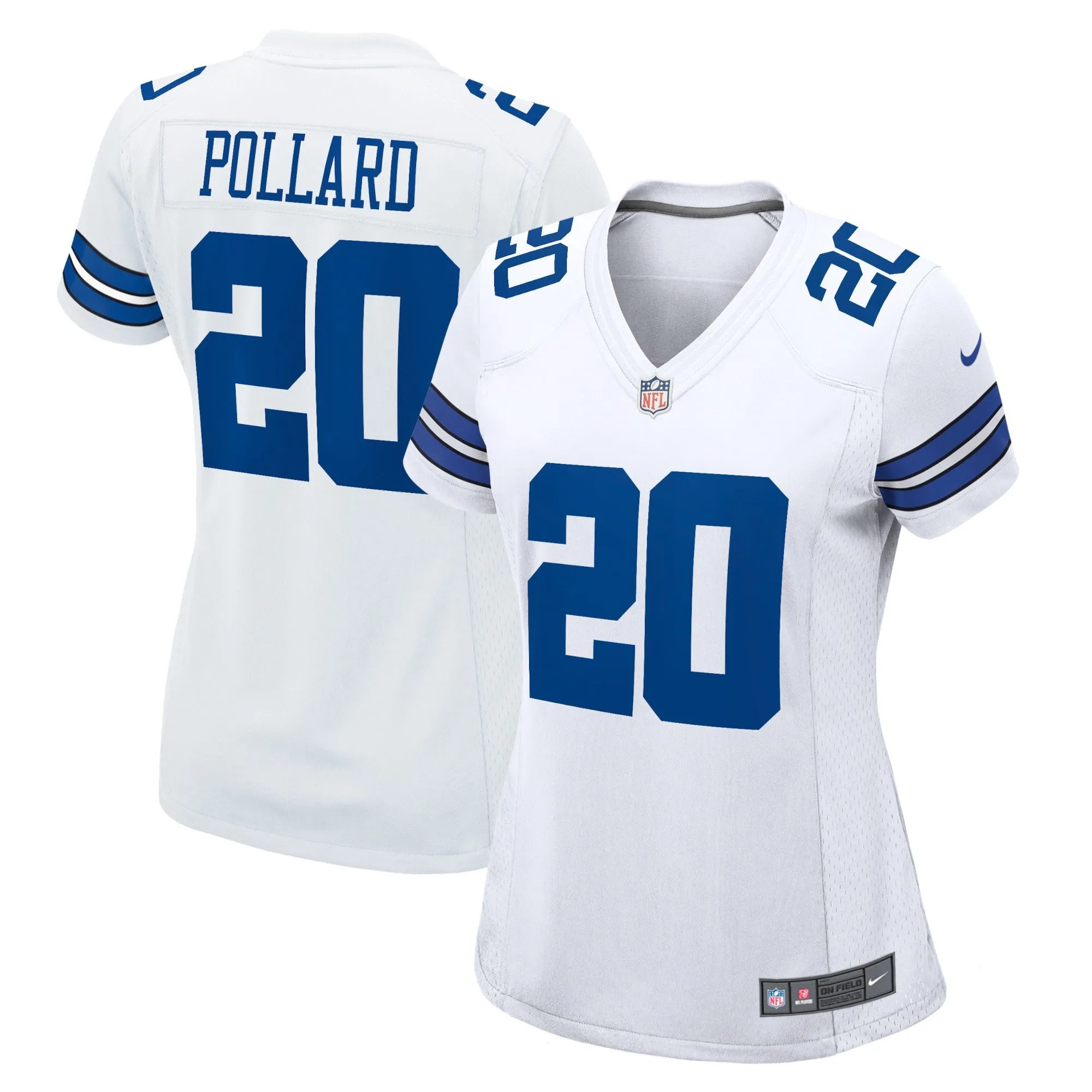 Tony Pollard Dallas Cowboys  Women's Game Player Jersey - White