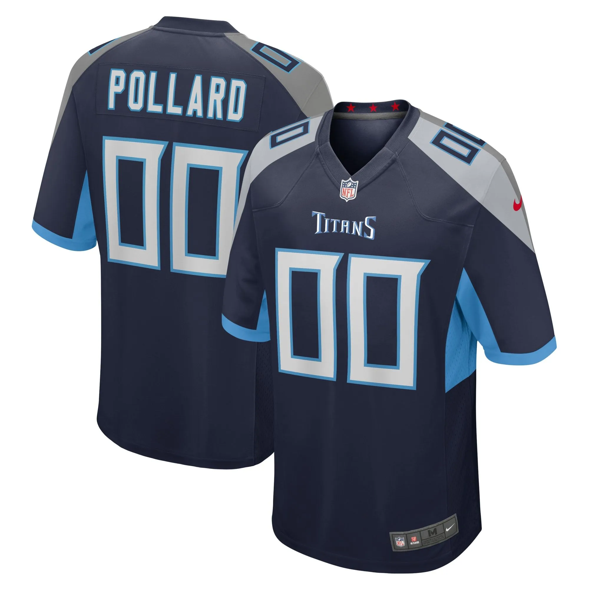 Tony Pollard Tennessee Titans  Game Player Jersey - Navy