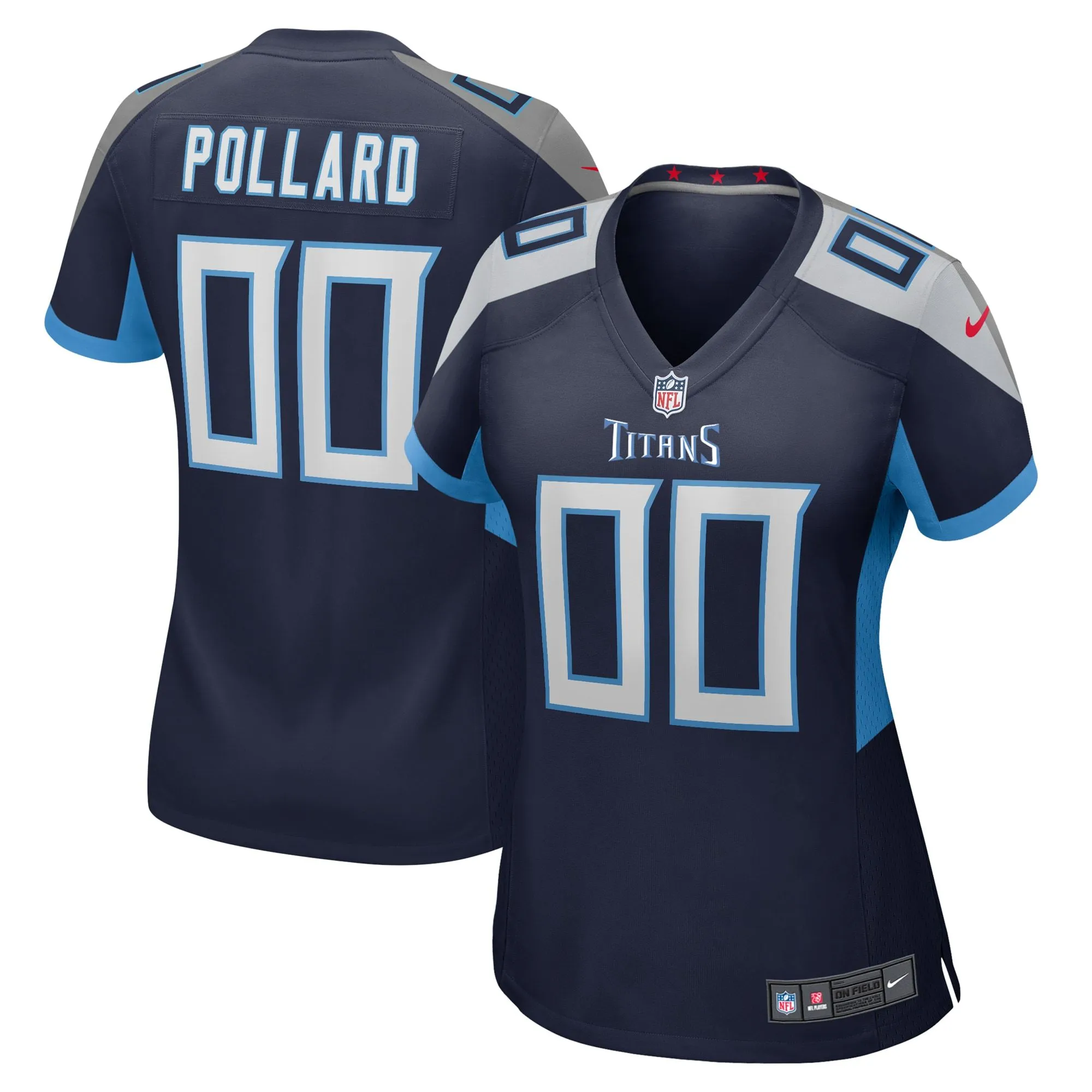 Tony Pollard Tennessee Titans  Women's Game Player Jersey - Navy