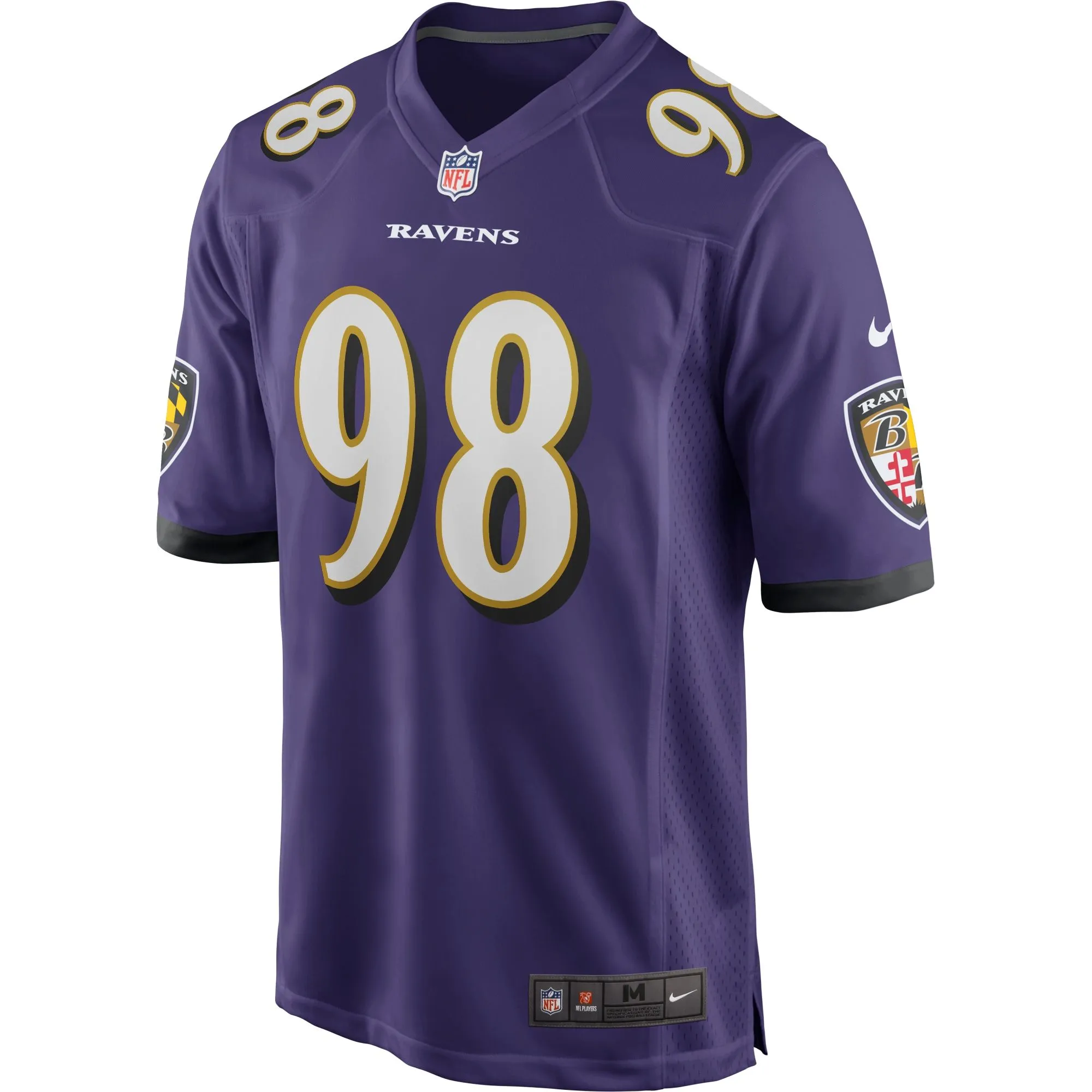 Tony Siragusa Baltimore Ravens  Game Retired Player Jersey - Purple