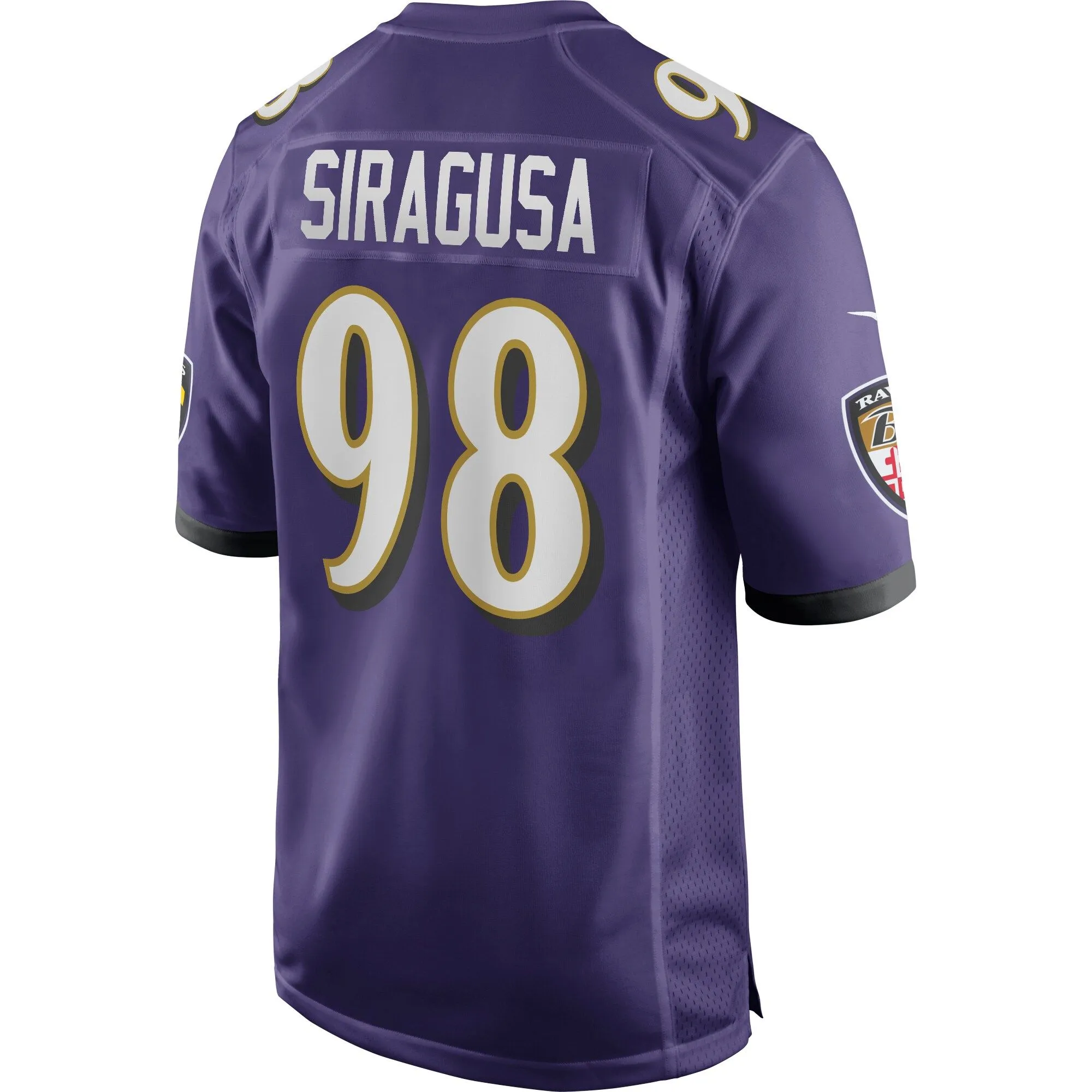 Tony Siragusa Baltimore Ravens  Game Retired Player Jersey - Purple