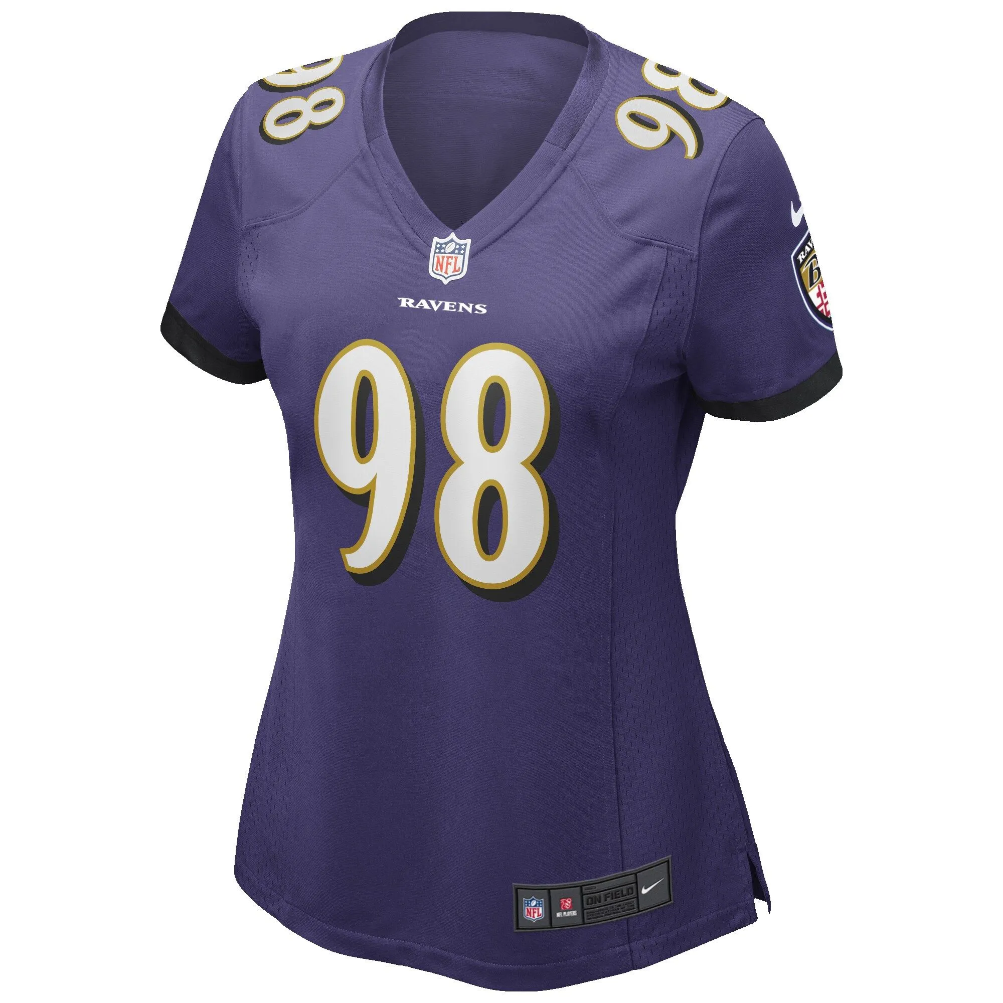 Tony Siragusa Baltimore Ravens  Women's Game Retired Player Jersey - Purple