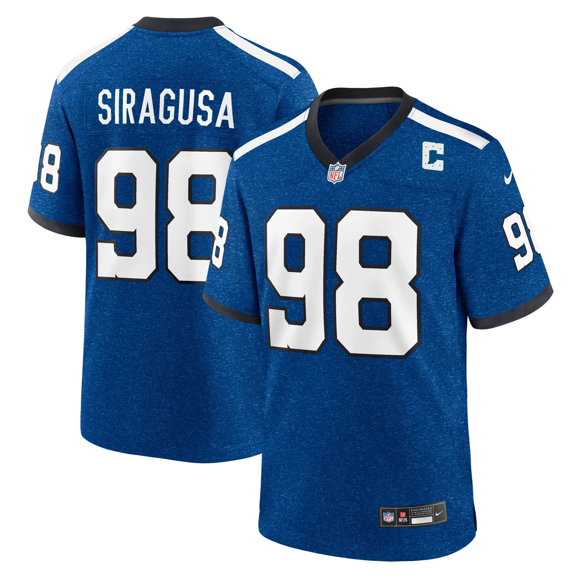 Tony Siragusa Indianapolis Colts  Indiana Nights Alternate Game Jersey - Royal