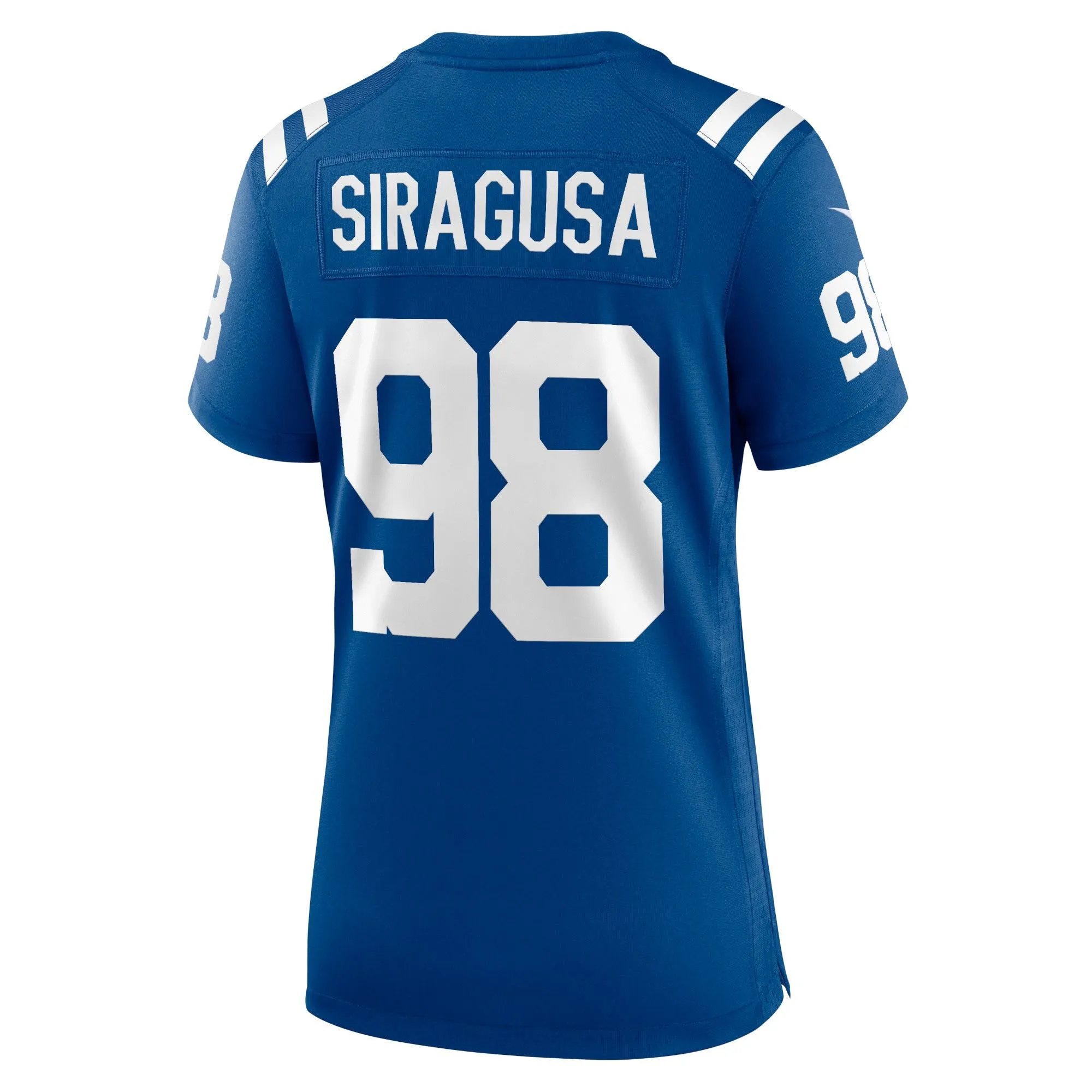 Tony Siragusa Indianapolis Colts  Women's Game Retired Player Jersey - Royal