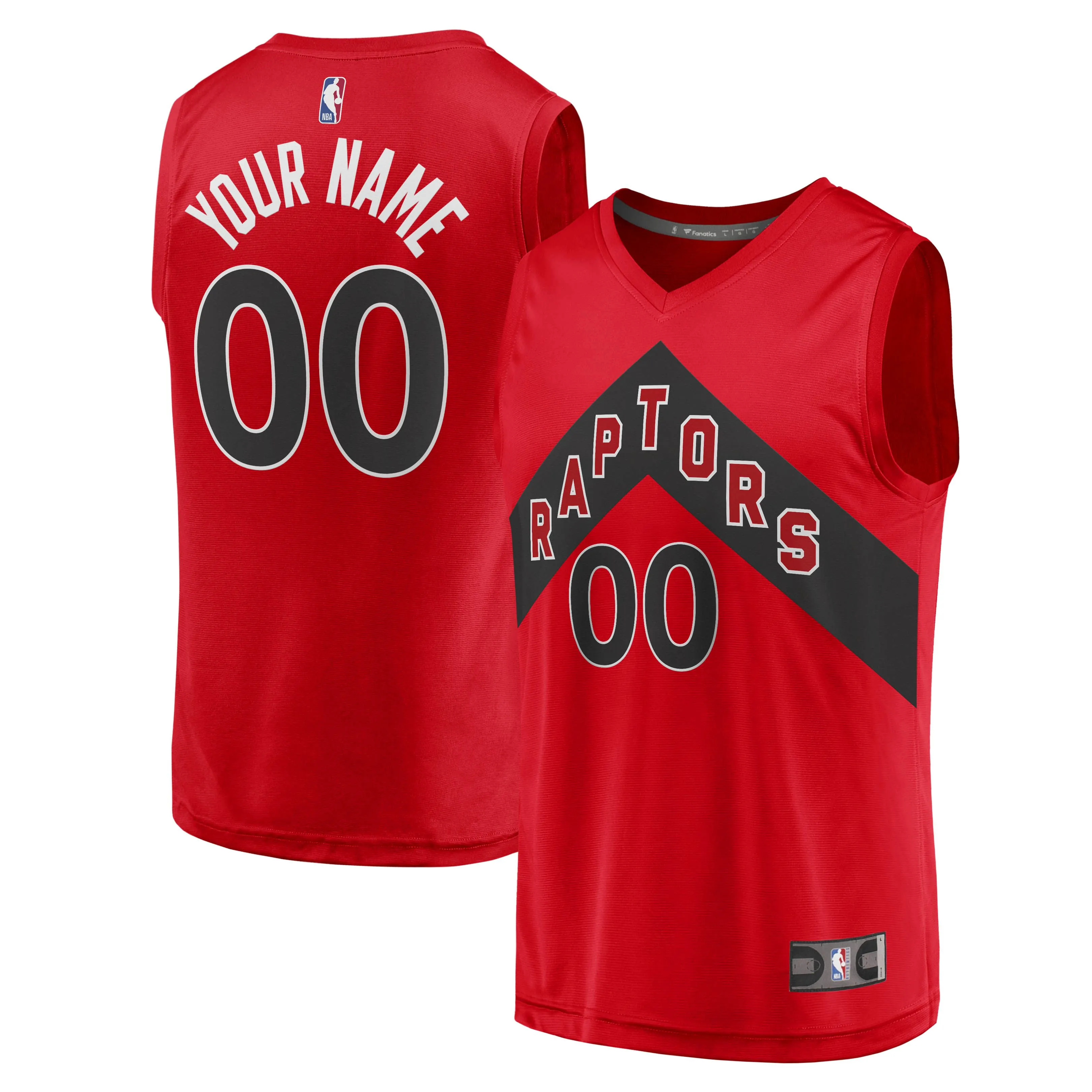 Toronto Raptors Fanatics Branded Fast Break Replica Custom Jersey - Icon Edition - Red