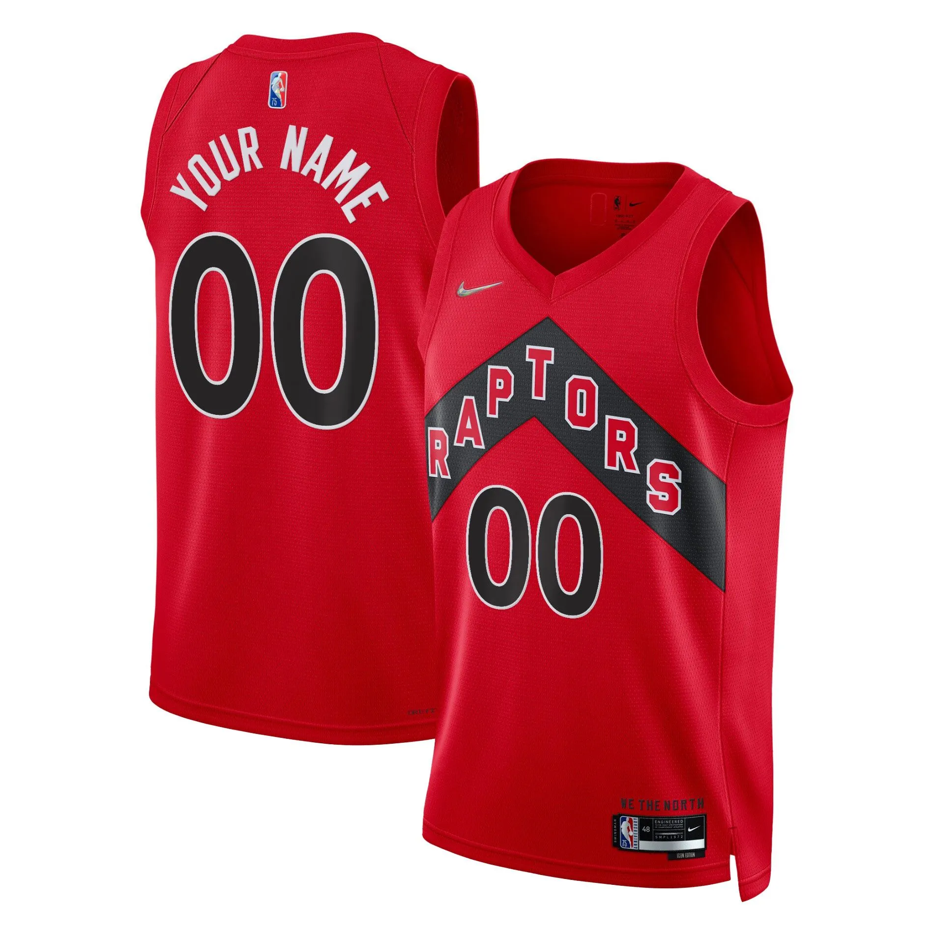 Toronto Raptors  2021/22 Diamond Swingman Custom Jersey - Icon Edition - Red