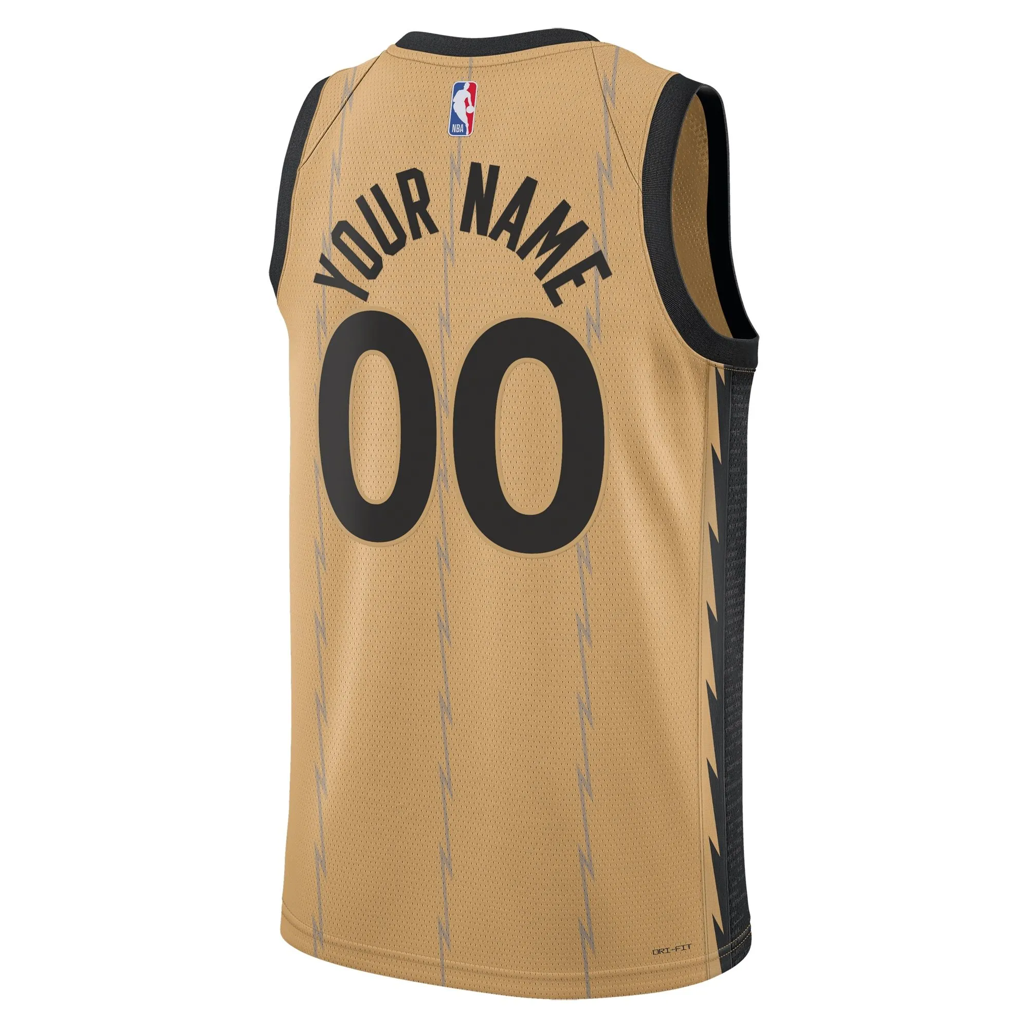 Toronto Raptors  Unisex 2023/24 Custom Swingman Jersey - Gold - City Edition