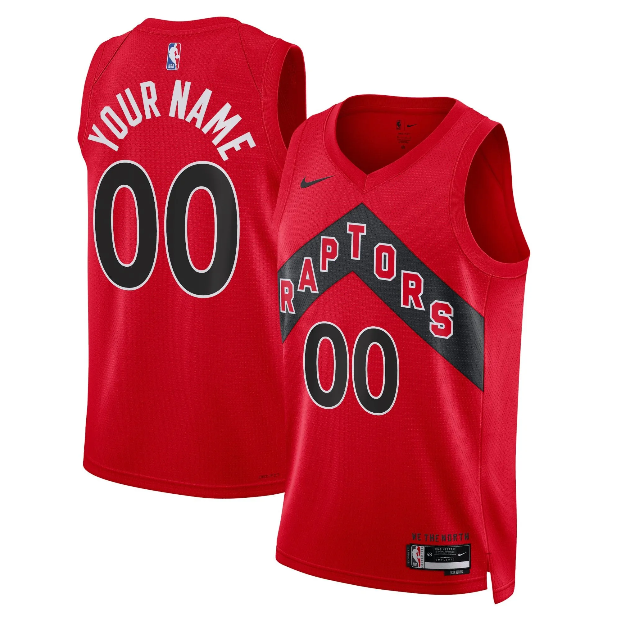 Toronto Raptors  Unisex Swingman Custom Jersey Red - Icon Edition