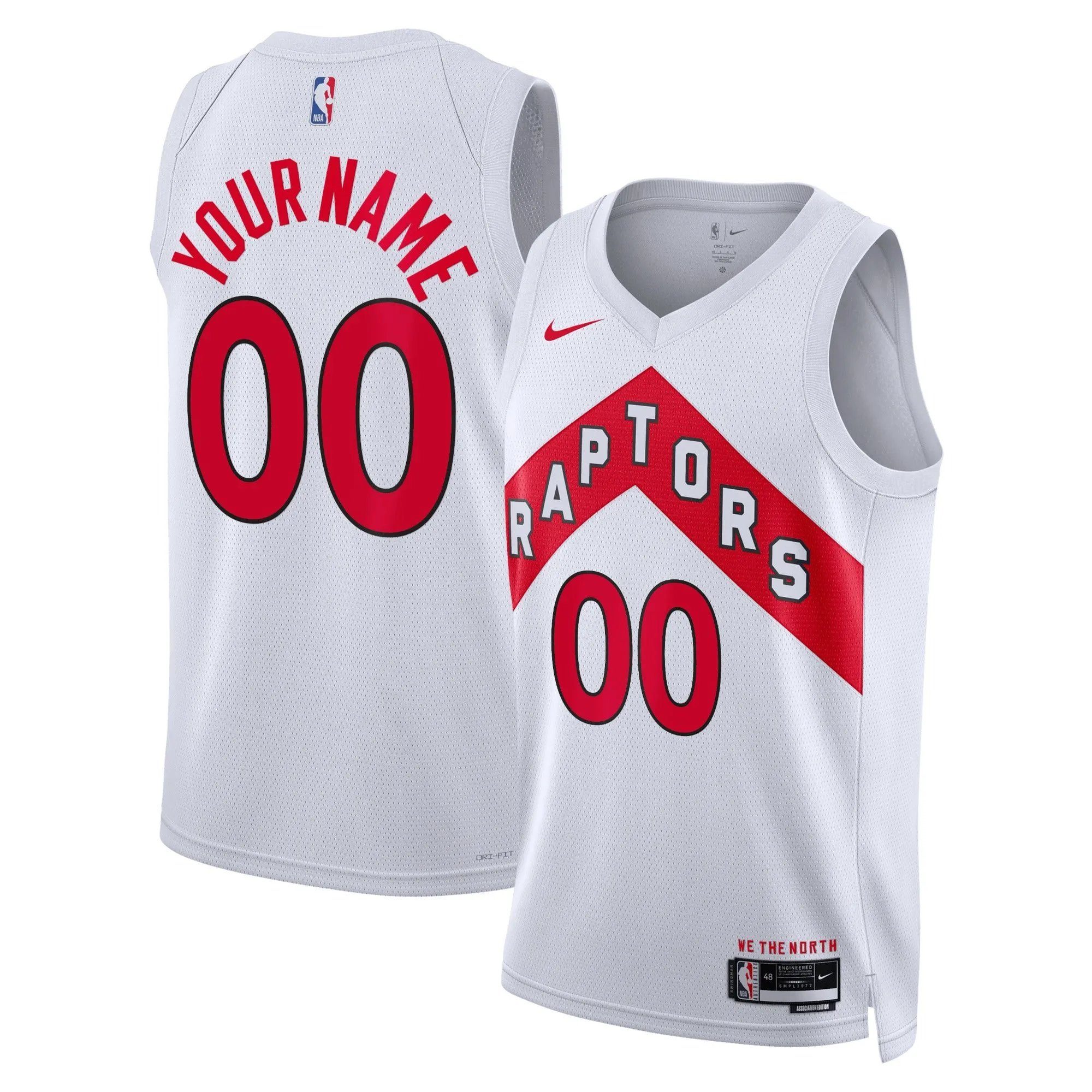 Toronto Raptors  Unisex Swingman Custom Jersey White - Association Edition