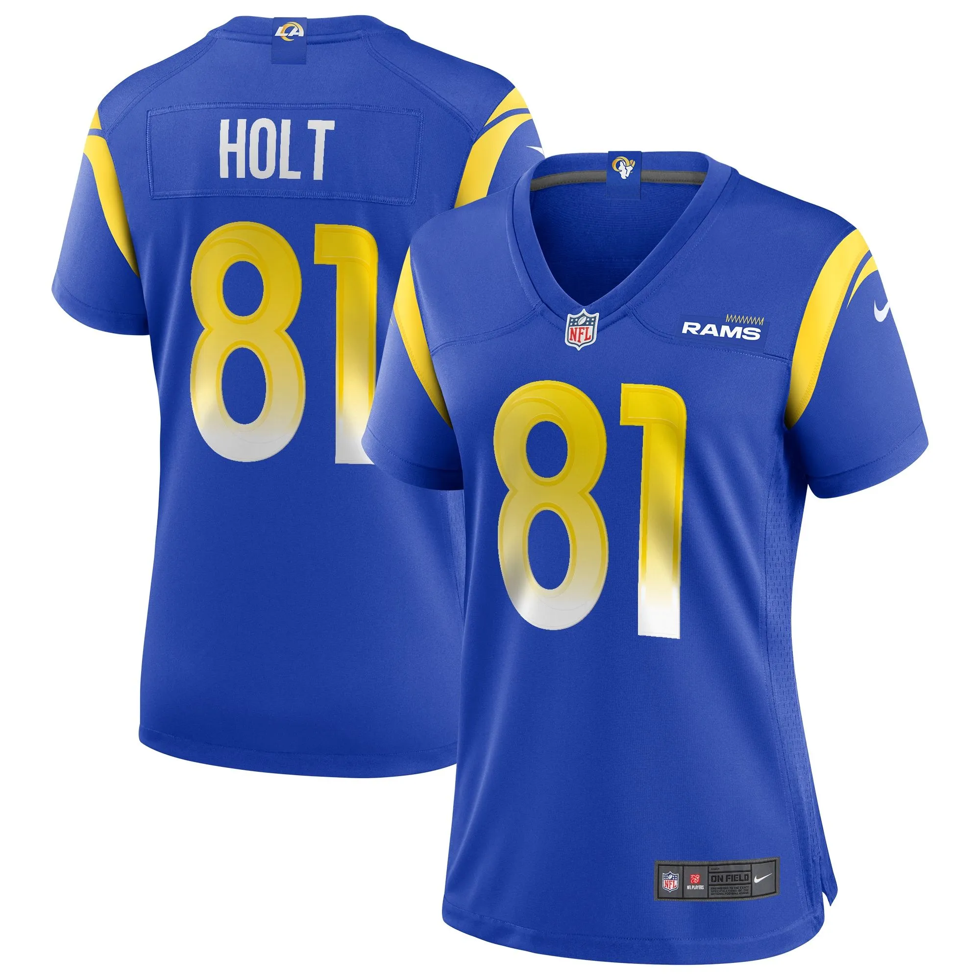 Torry Holt Los Angeles Rams  Women's Game Retired Player Jersey - Royal