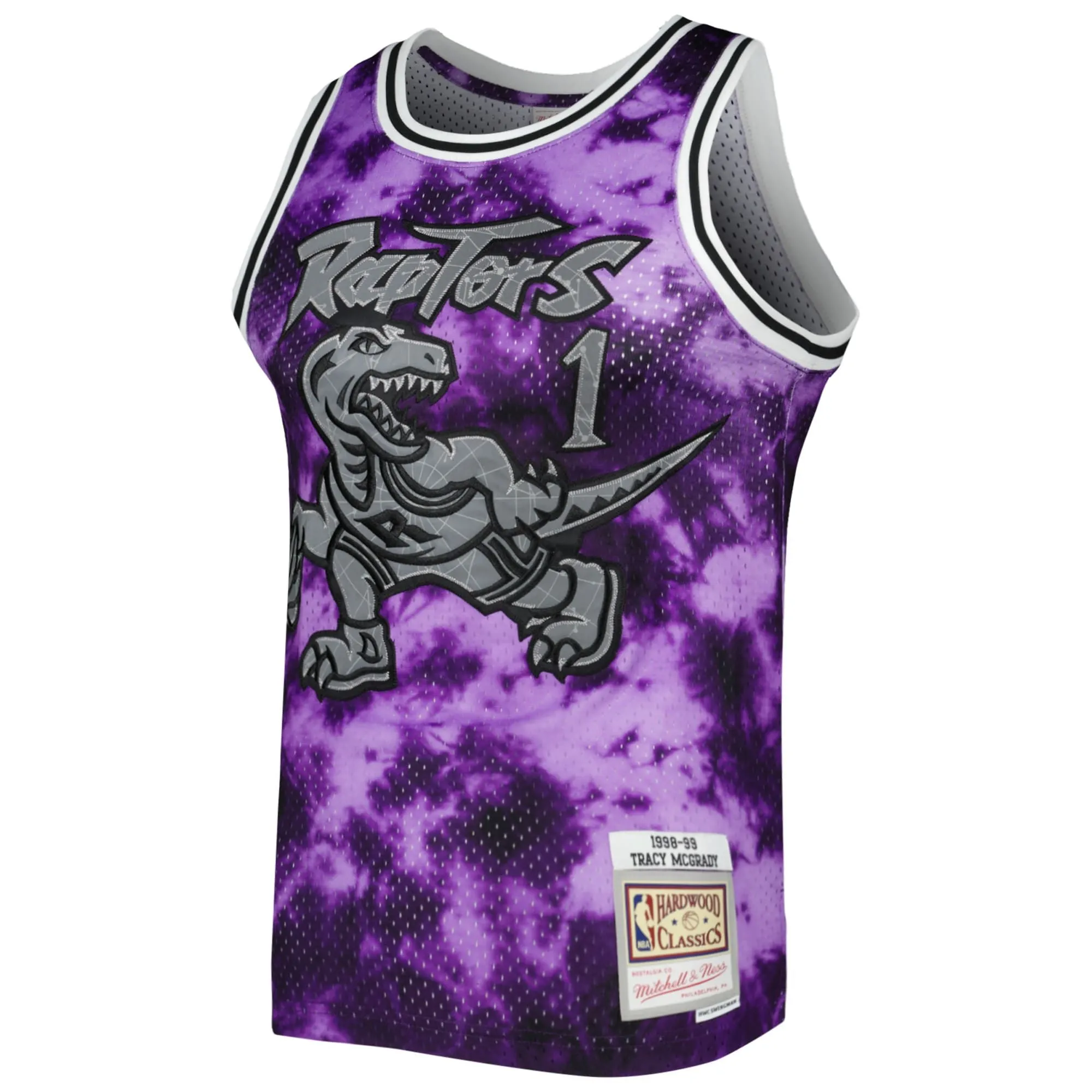 Tracy McGrady Toronto Raptors Mitchell & Ness 1998/99 Galaxy Swingman Jersey - Purple