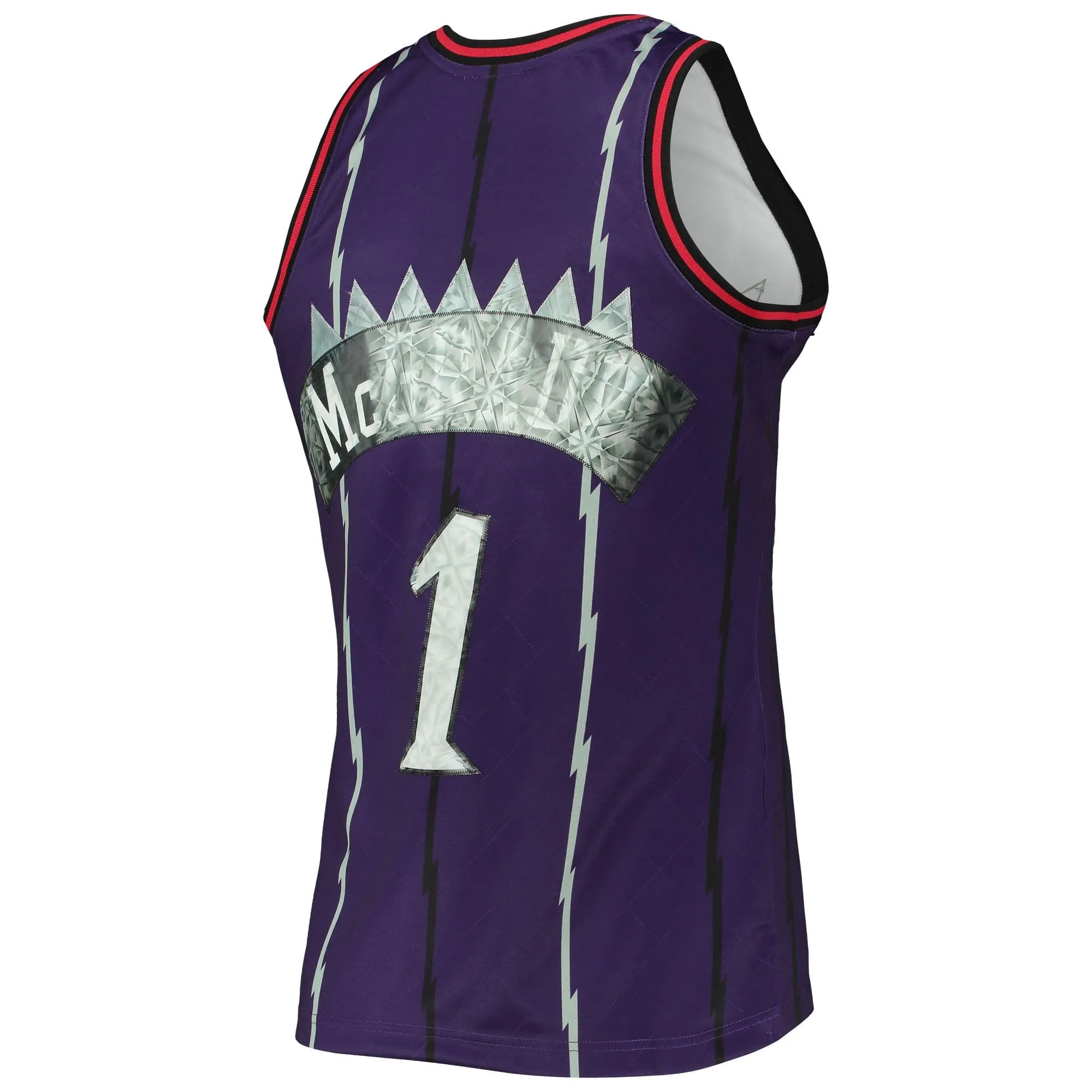 Tracy McGrady Toronto Raptors Mitchell & Ness 1998/99 Hardwood Classics NBA 75th Anniversary Diamond Swingman Jersey - Purple