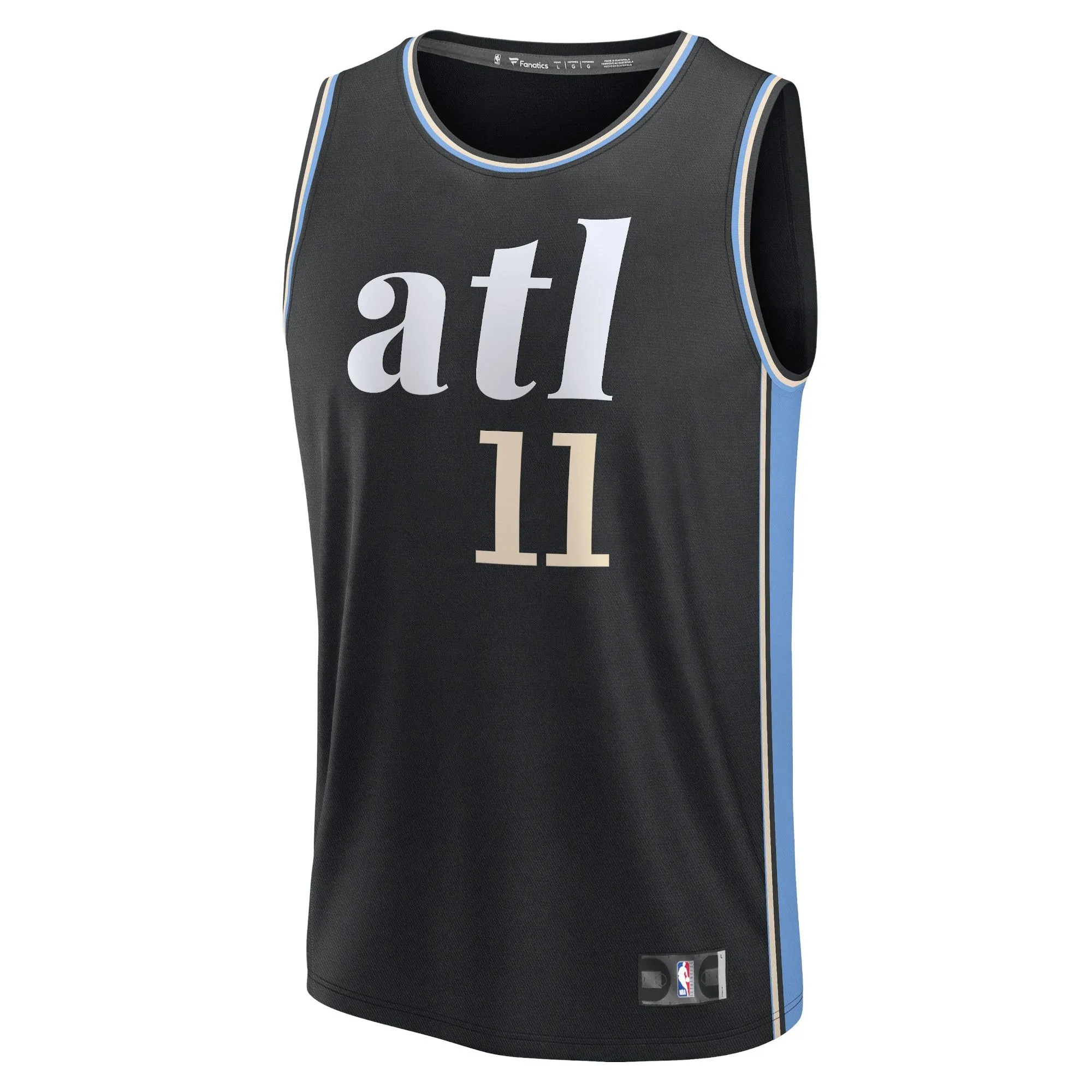 Trae Young Atlanta Hawks Fanatics Branded Fast Break Jersey - Black - City Edition