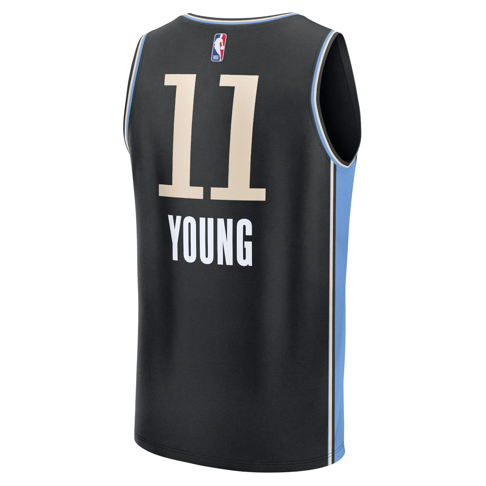 Trae Young Atlanta Hawks Fanatics Branded Fast Break Jersey - Black - City Edition