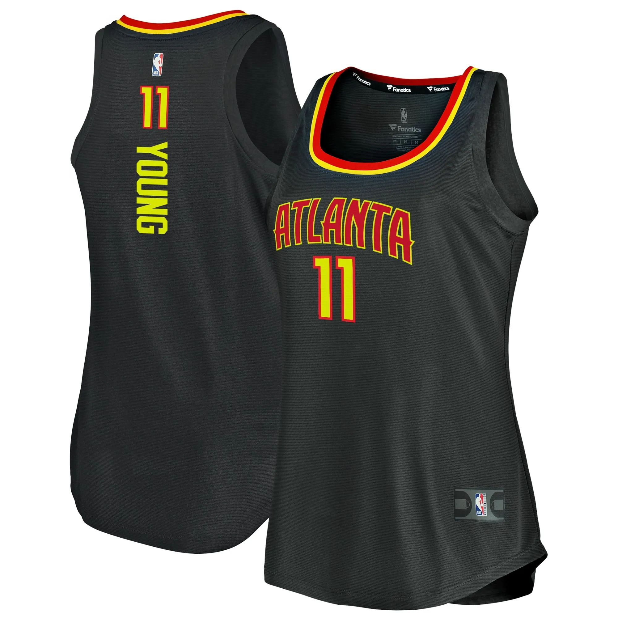 Trae Young Atlanta Hawks Fanatics Branded Women's Fast Break Tank Jersey - Icon Edition - Black