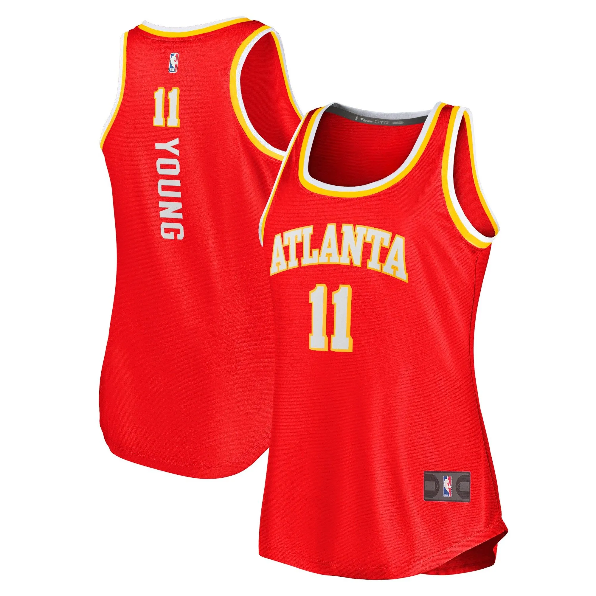 Trae Young Atlanta Hawks Fanatics Branded Women's Fast Break Tank Jersey - Icon Edition - Red