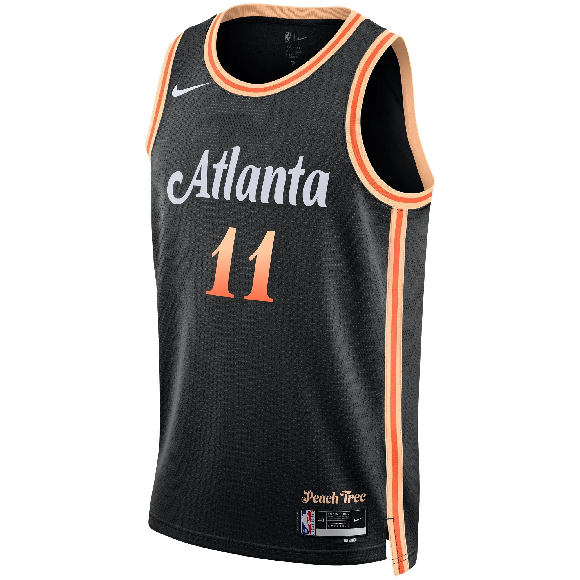 Trae Young Atlanta Hawks  Unisex 2022/23 Swingman Jersey - City Edition - Black